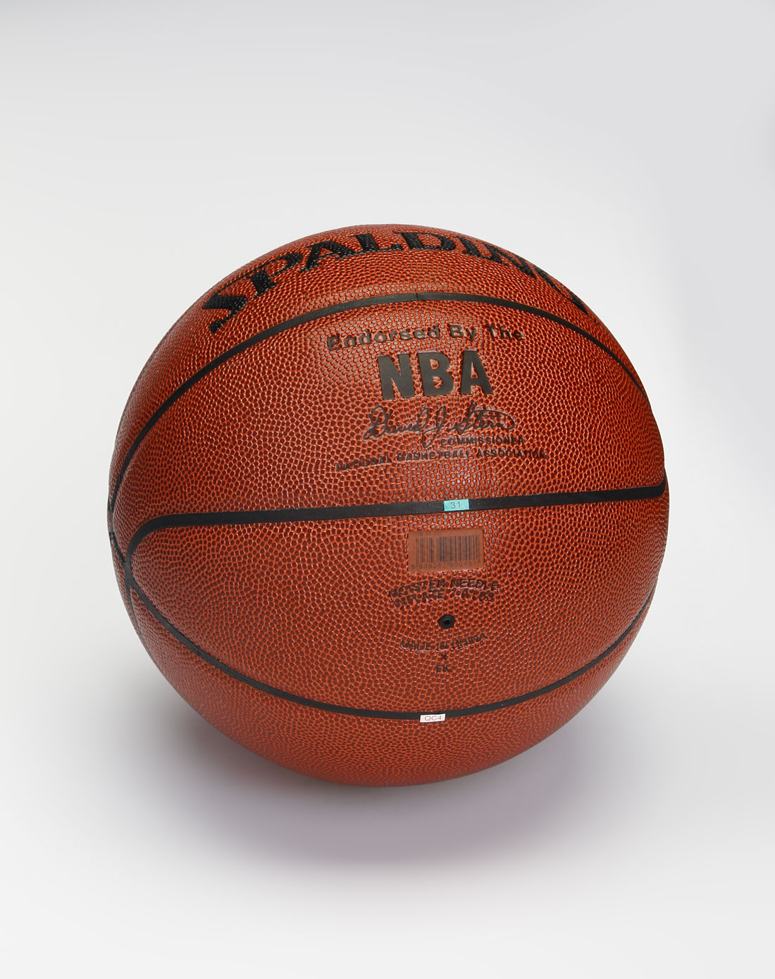 斯伯丁 红棕色7号nba超软室内篮球