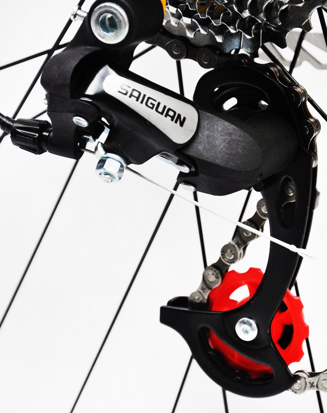 saft赛福特 lfb前后避震21速山地自行车26寸 白红