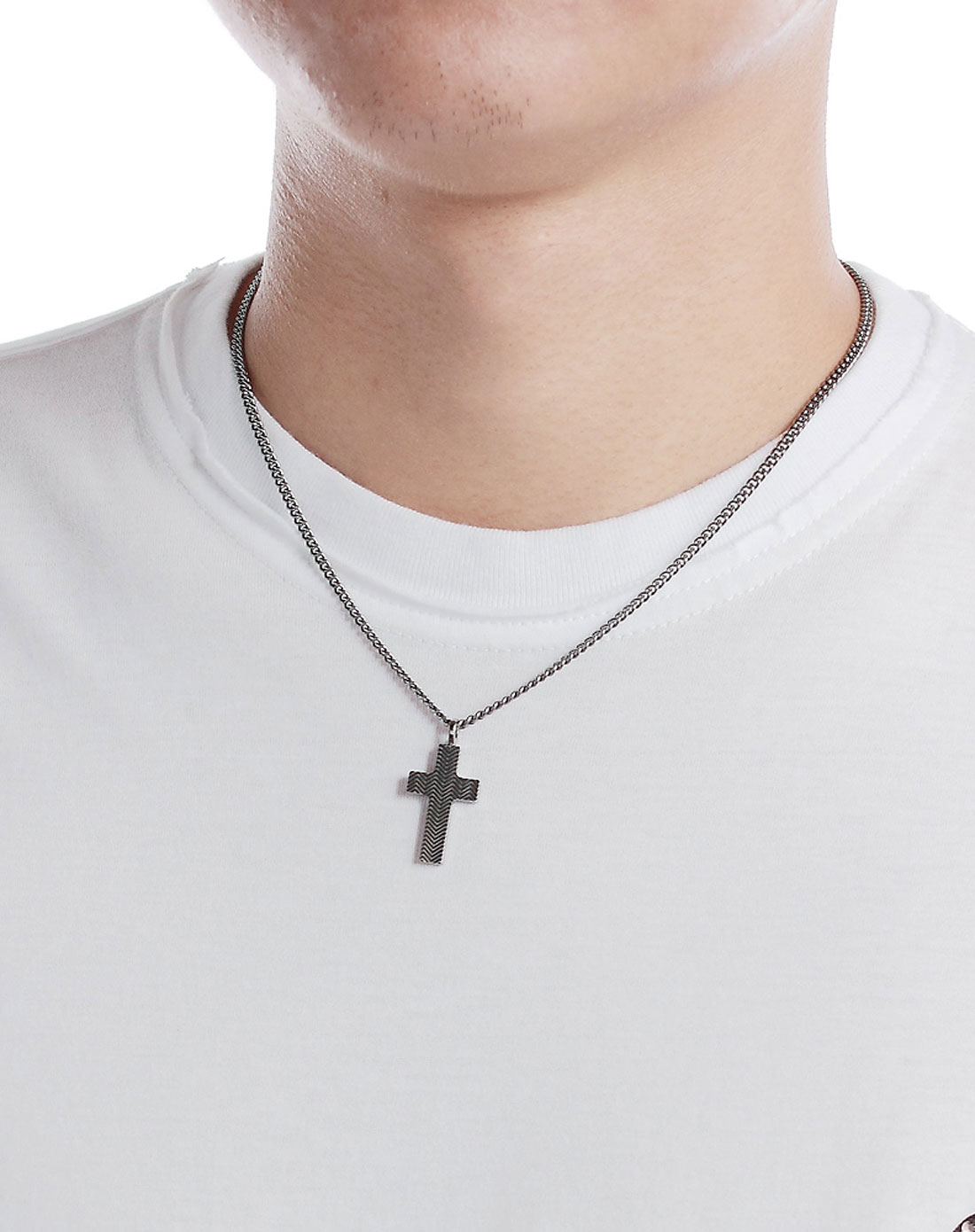 armani collezioni潮范十字架项链