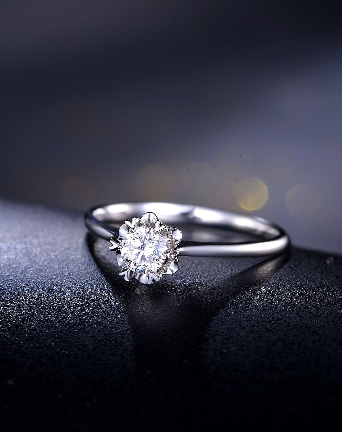 铂pt950f-g色50分钻石女戒