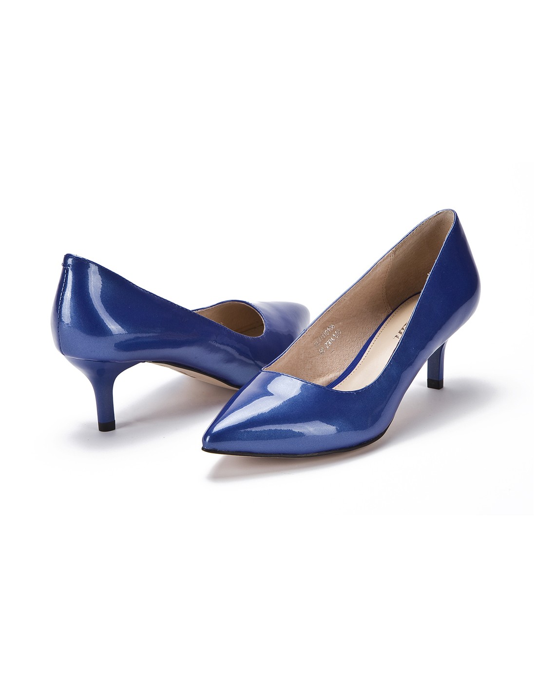 killah 蓝色漆面珠光牛皮职业单鞋