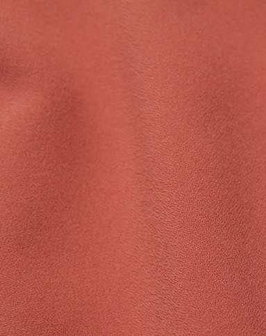 铁锈红色清新时尚无袖连衣裙