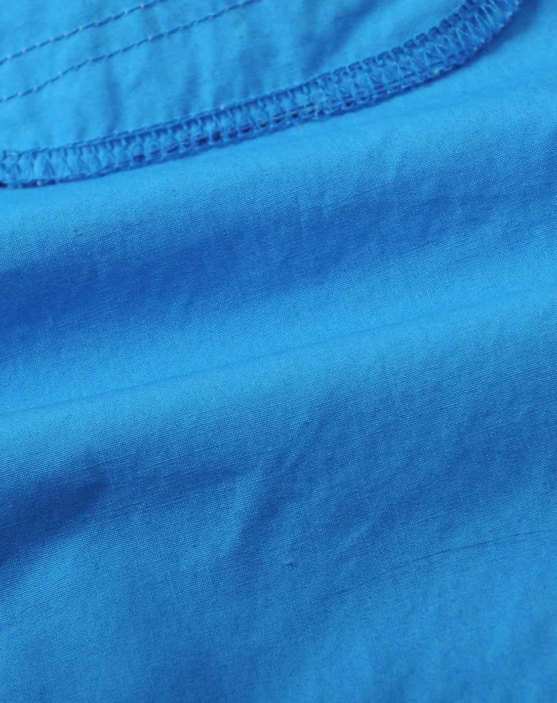 男童浅湖蓝色梭织短裤