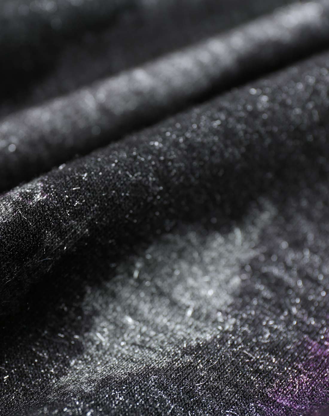 深紫罗兰色长袖连衣裙