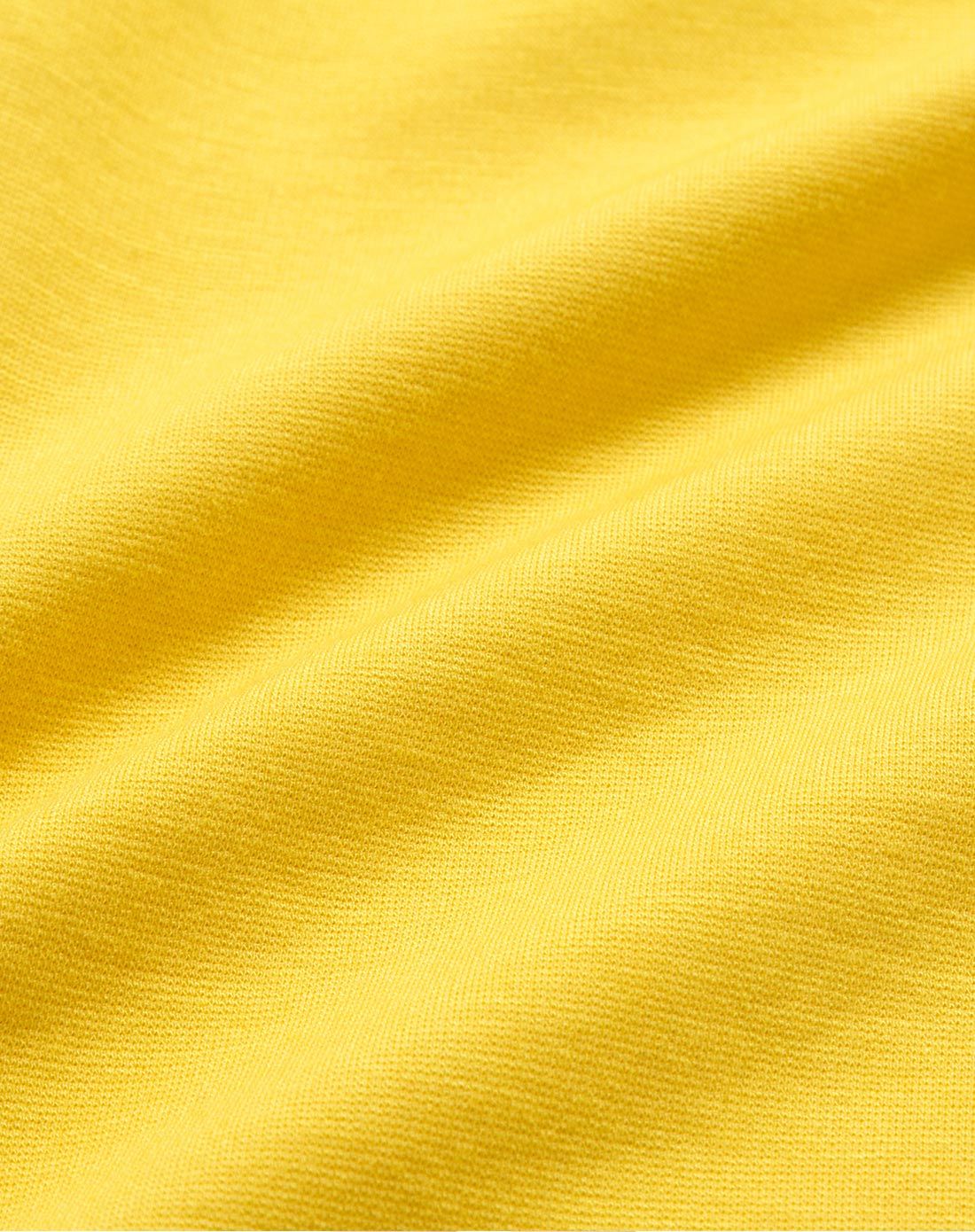 黄色罗马布短袖连衣裙