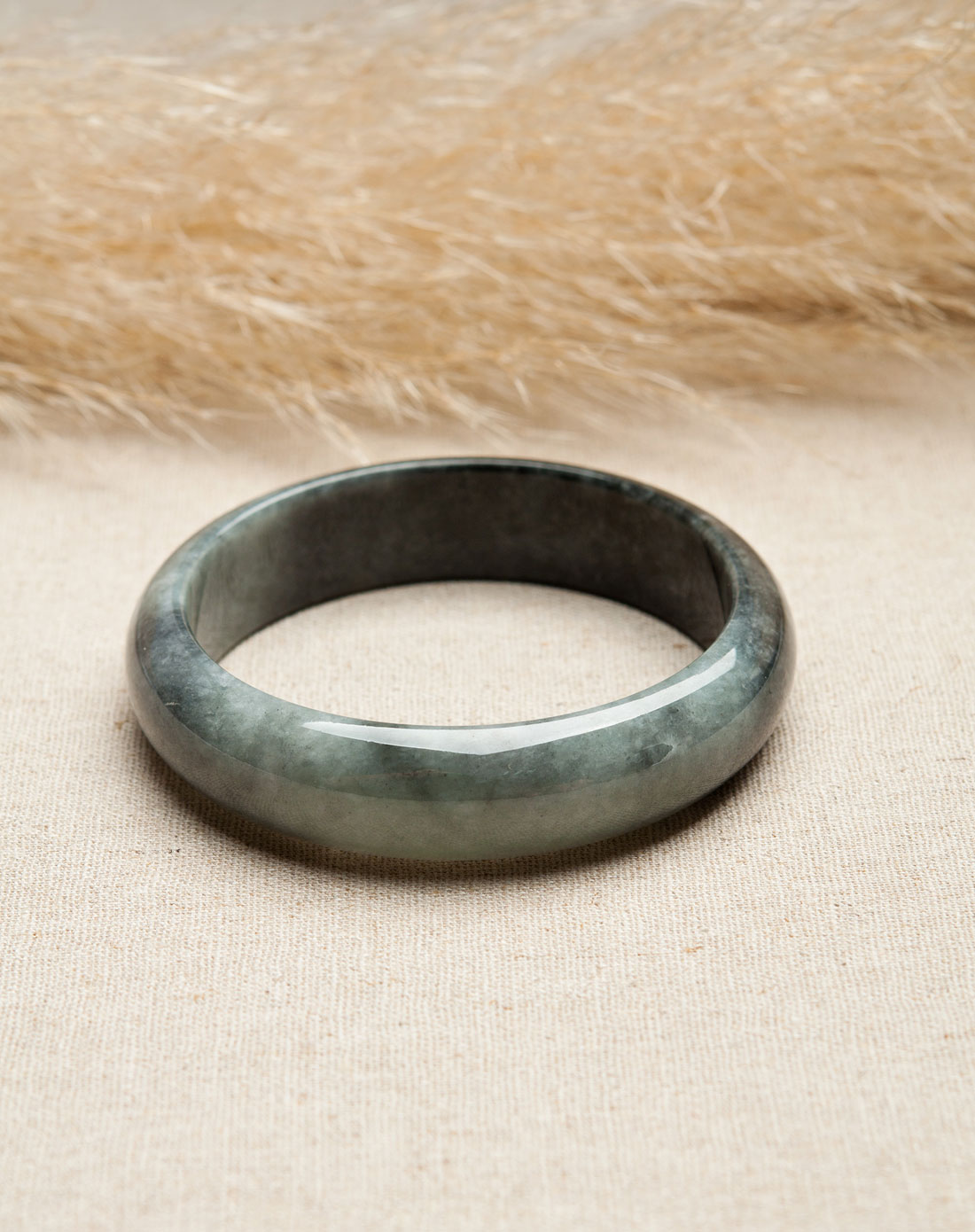 翡翠缤纷四季黑翠手镯