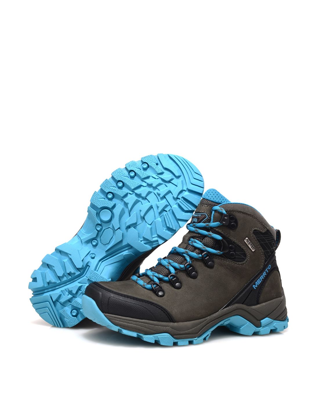 舒适耐磨 女款深灰色登山鞋 高帮防水