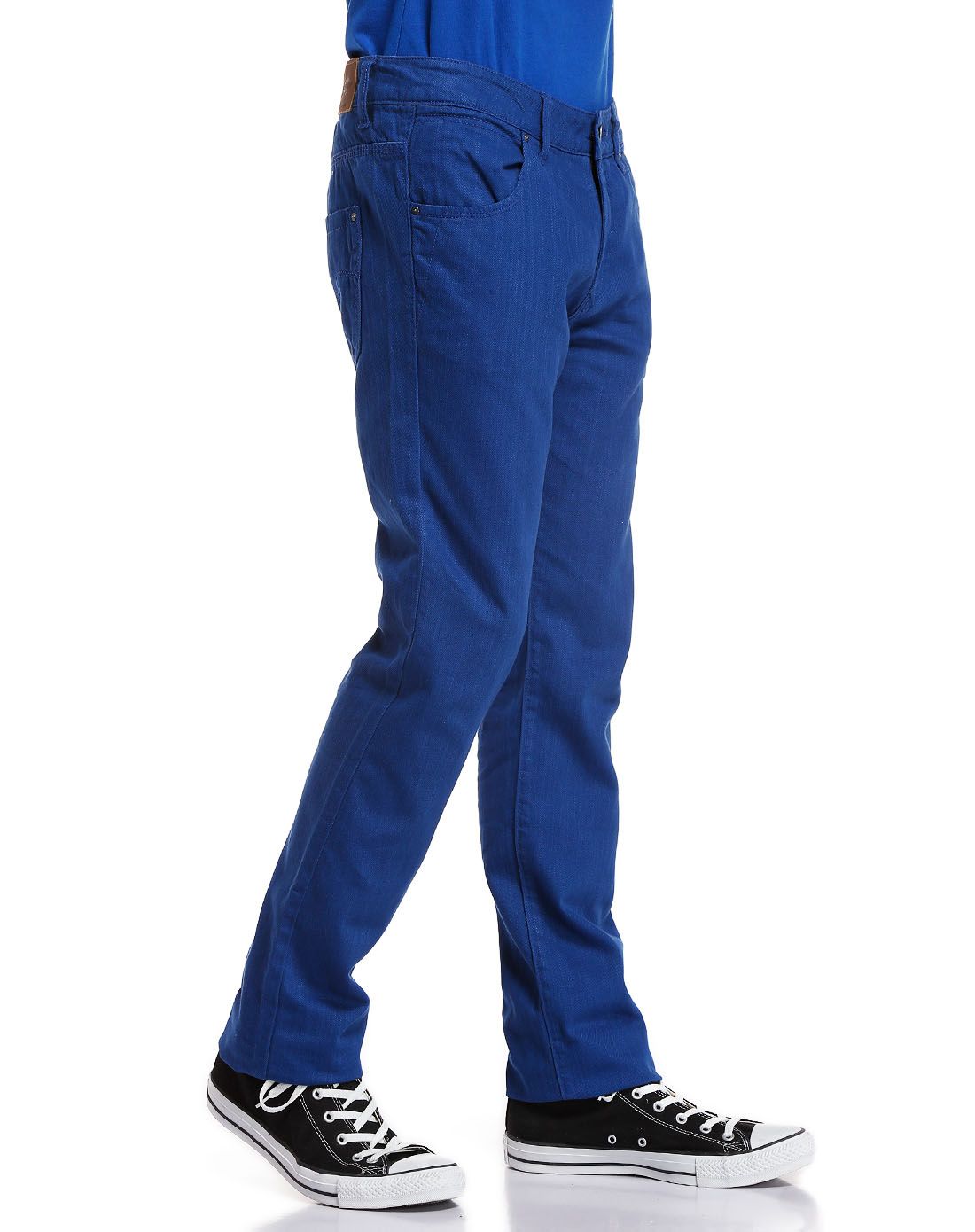 深蓝色男式牛仔裤