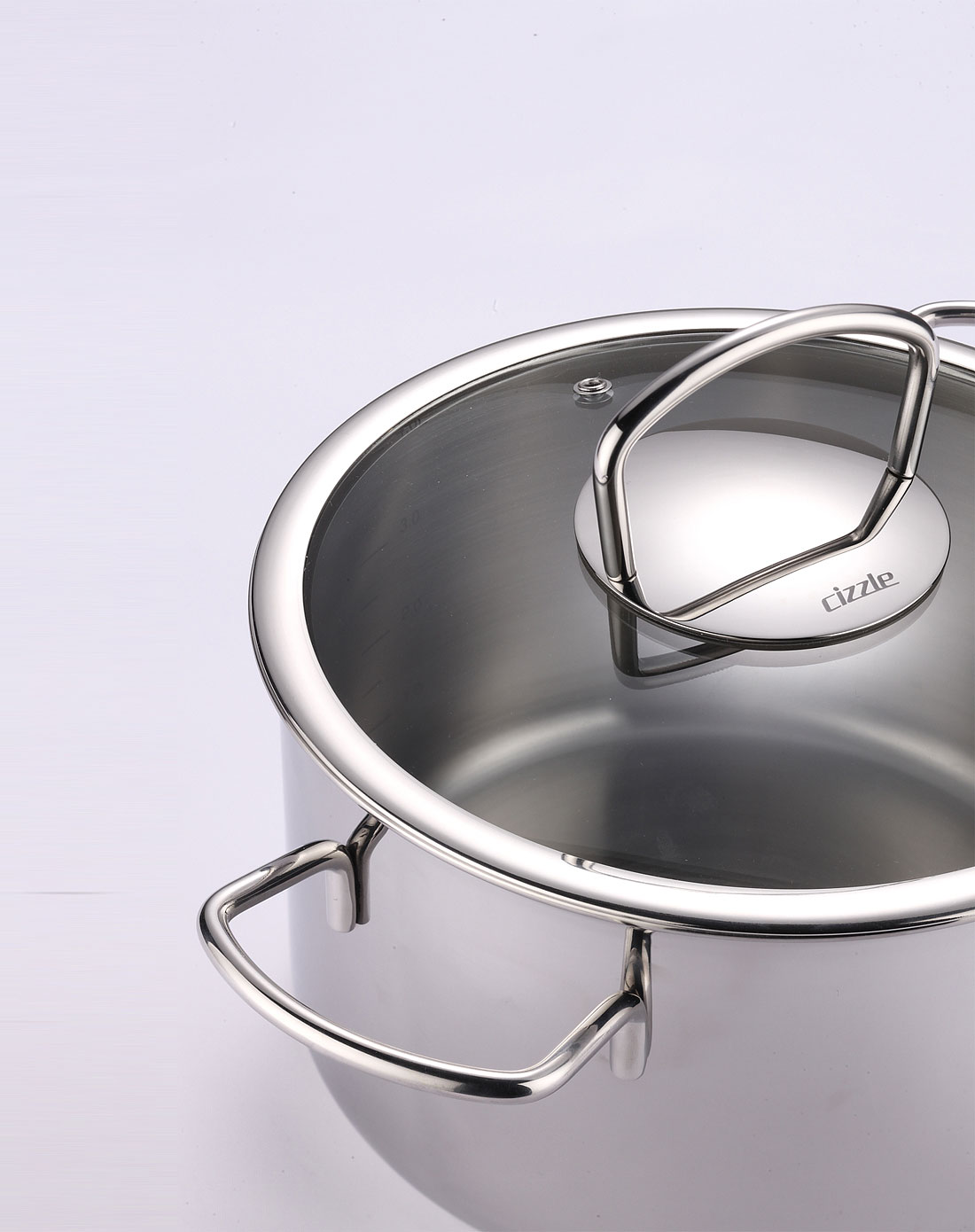 喜时cizzle 雅致22cm双耳锅有盖