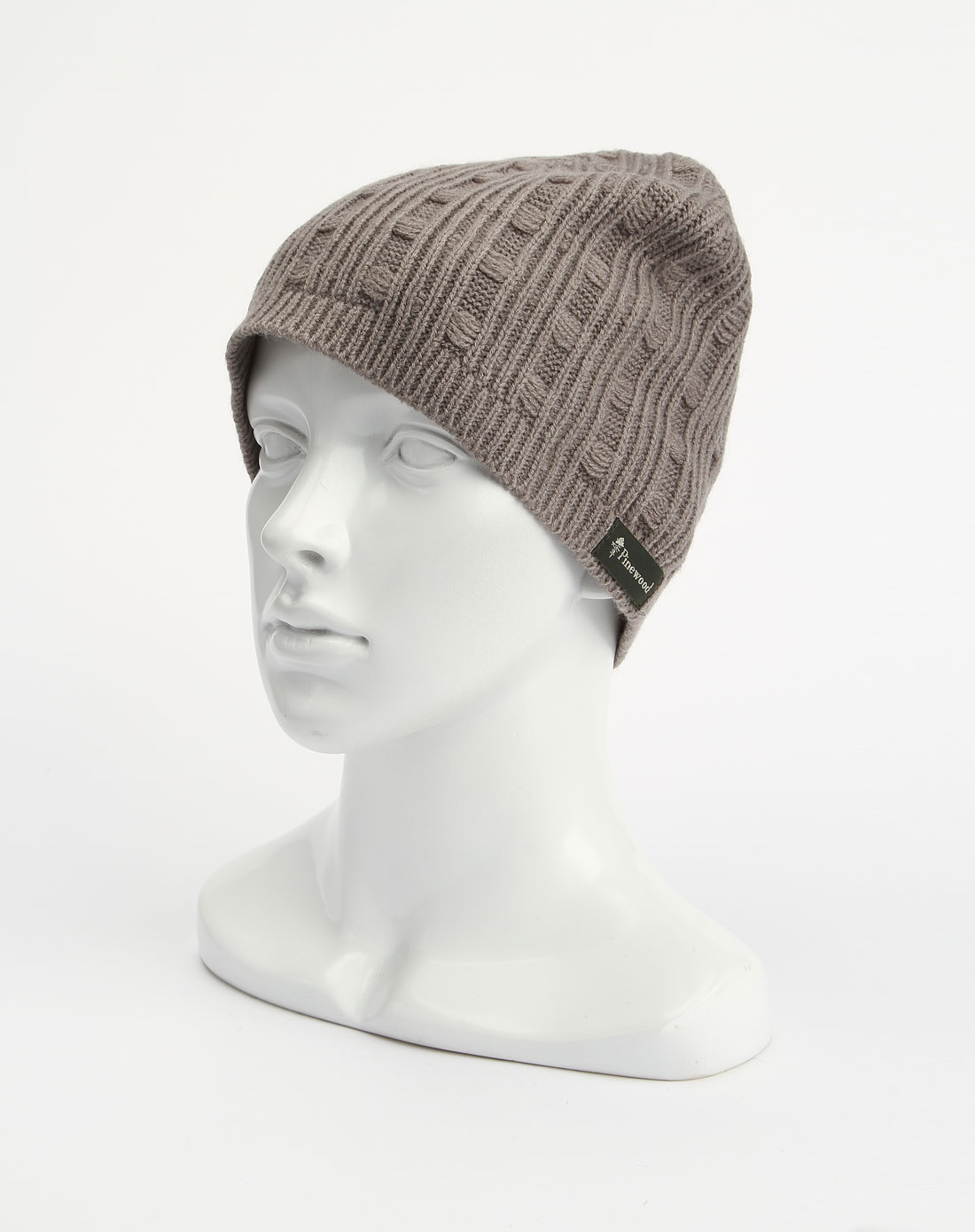 中性乌云灰单色针织帽