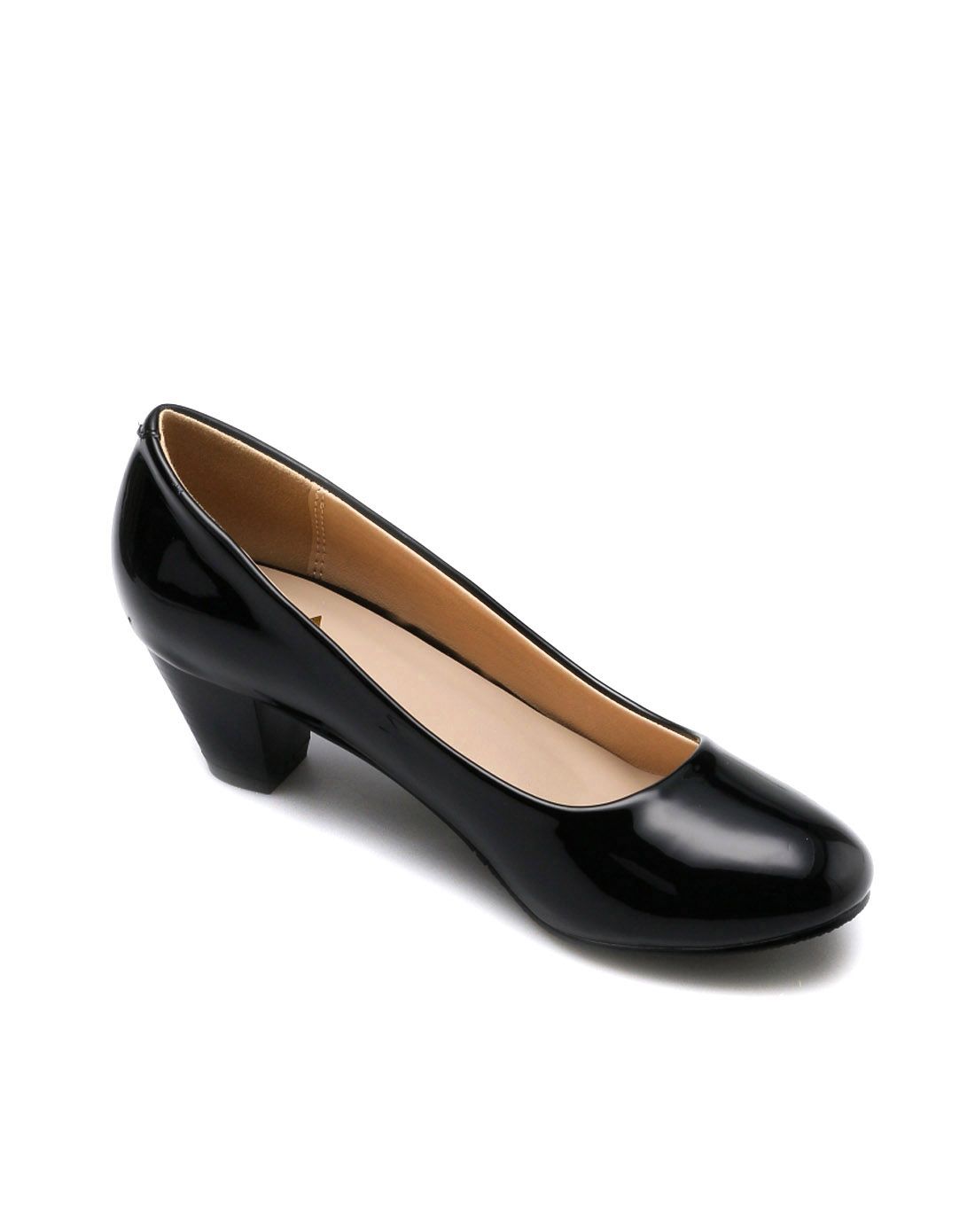 黑色休闲ol风格气质舒适坡跟时尚单鞋