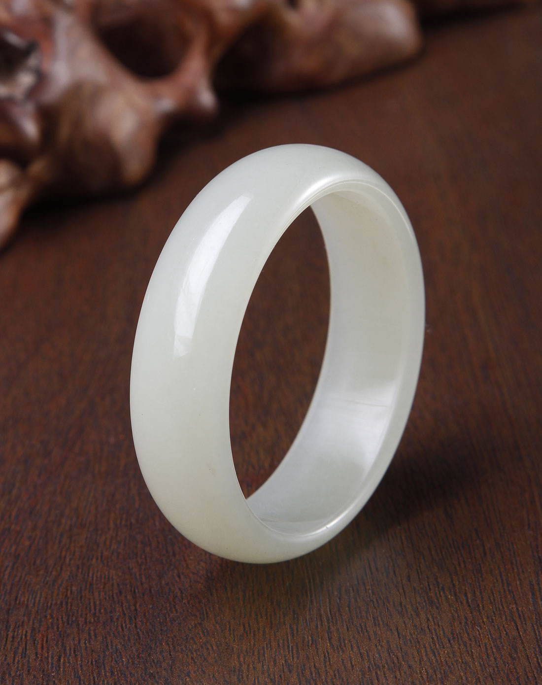 和田玉白玉手镯