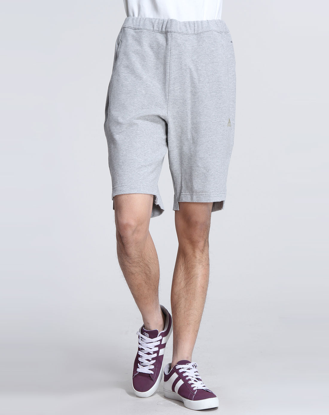 男子 时尚剪裁运动全能针织中裤x19016