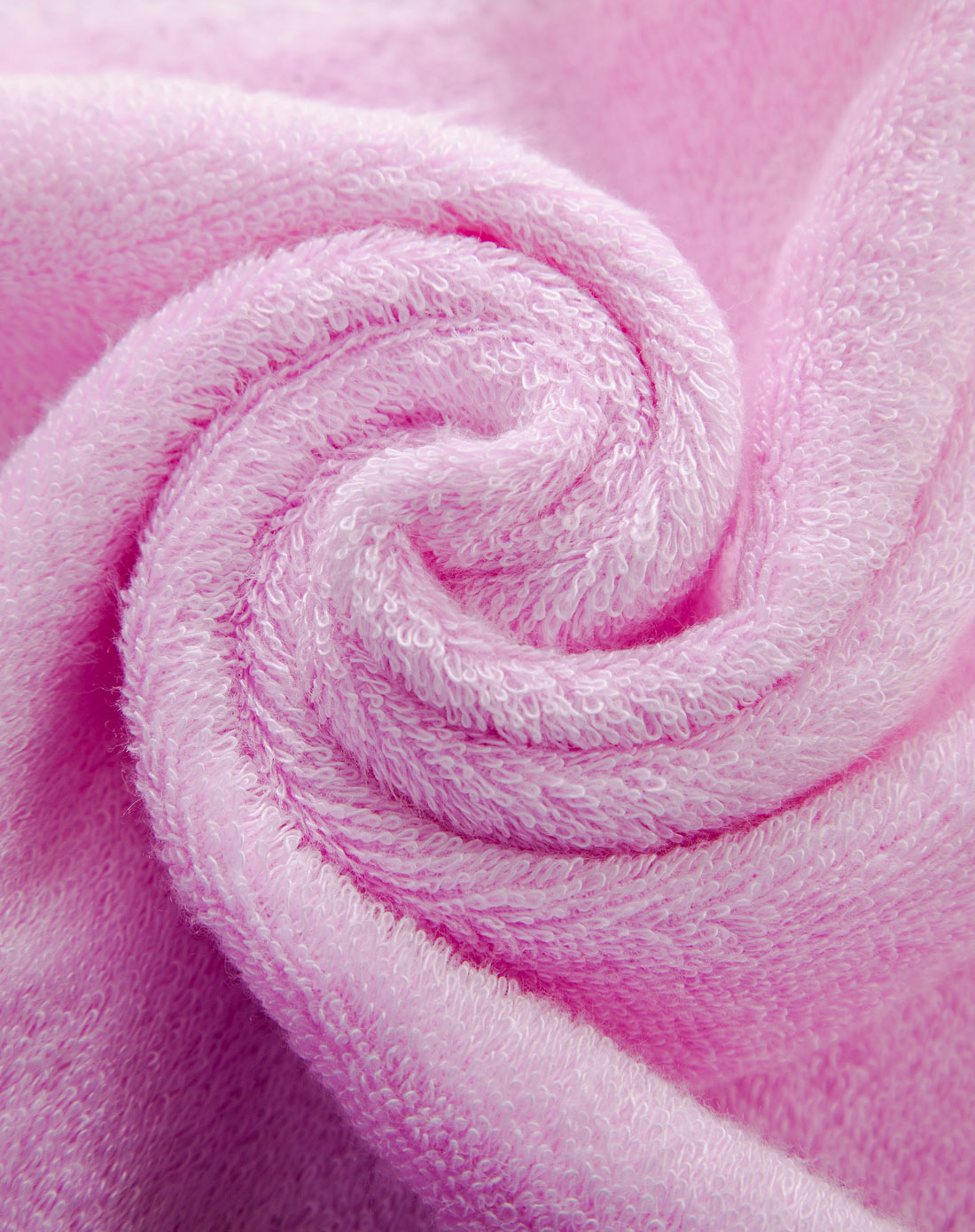 淡粉色竹纤维玫瑰毛巾