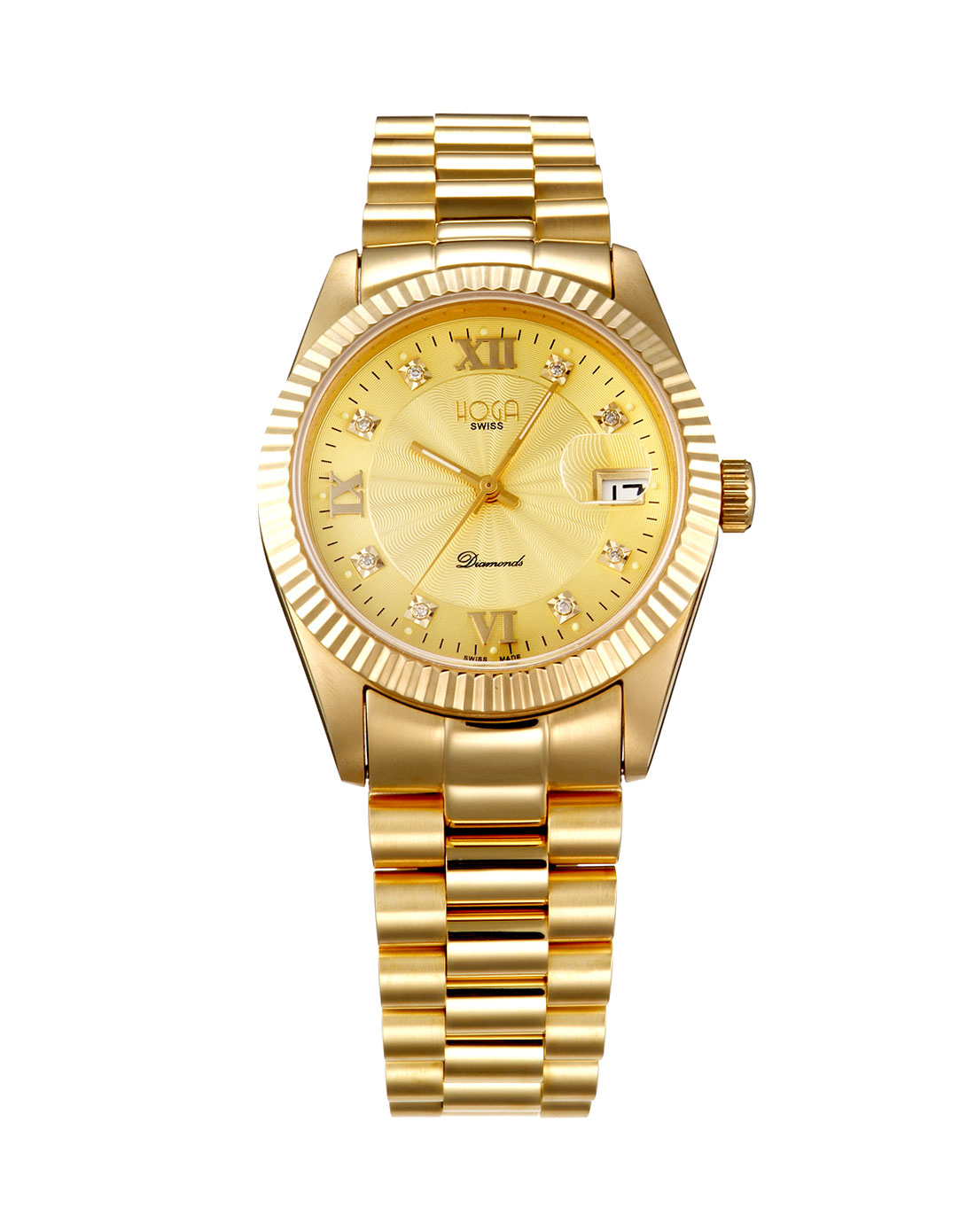 金色皇朝豪士机械钻男表