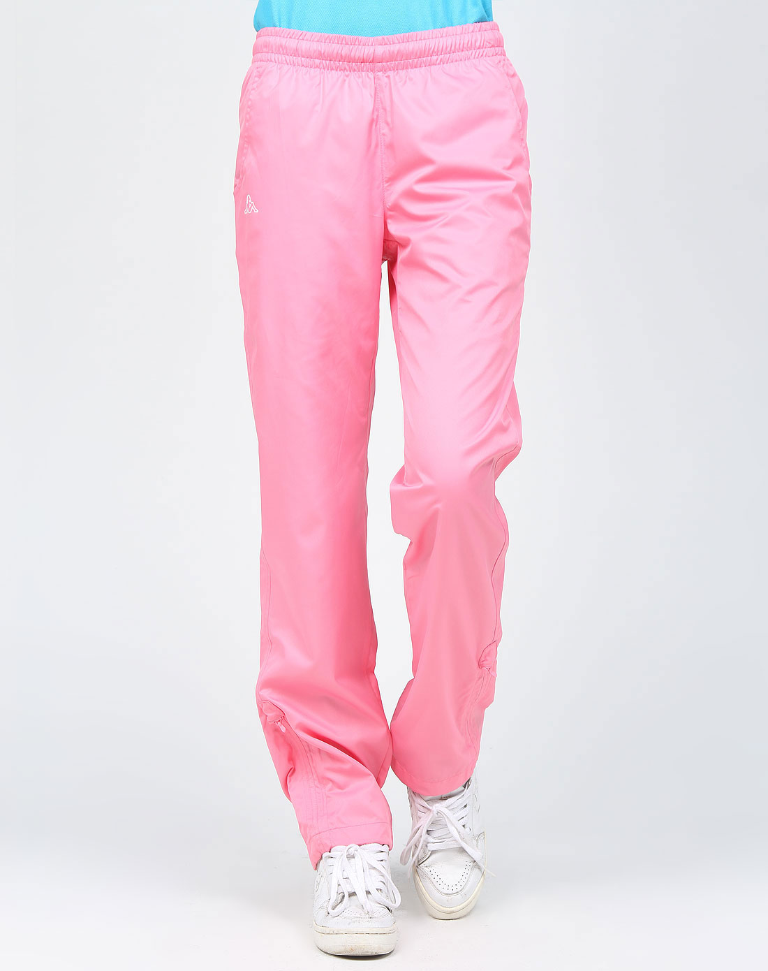 女款 艳粉色防水纯色运动长裤