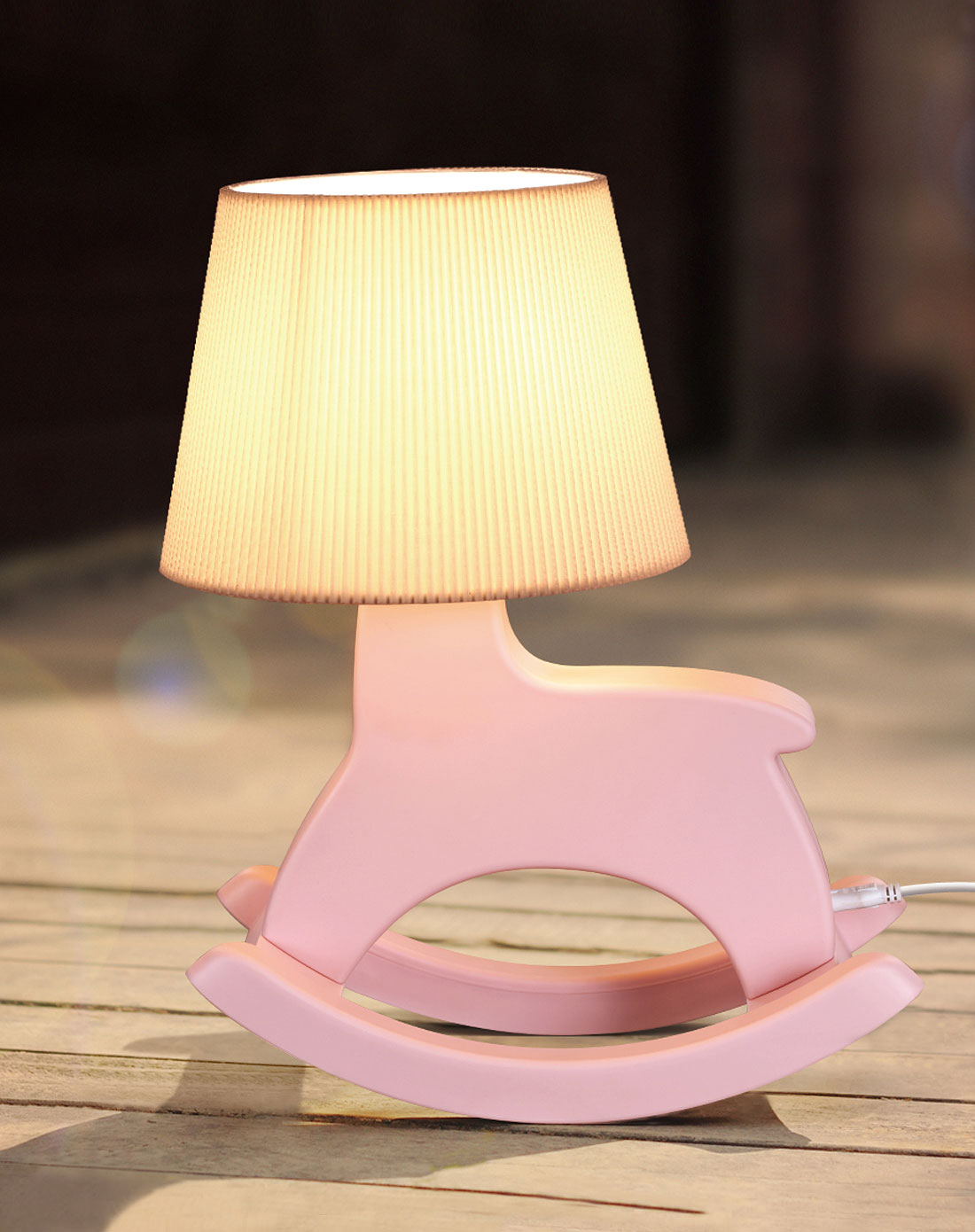 童年遥遥木马台灯-粉色