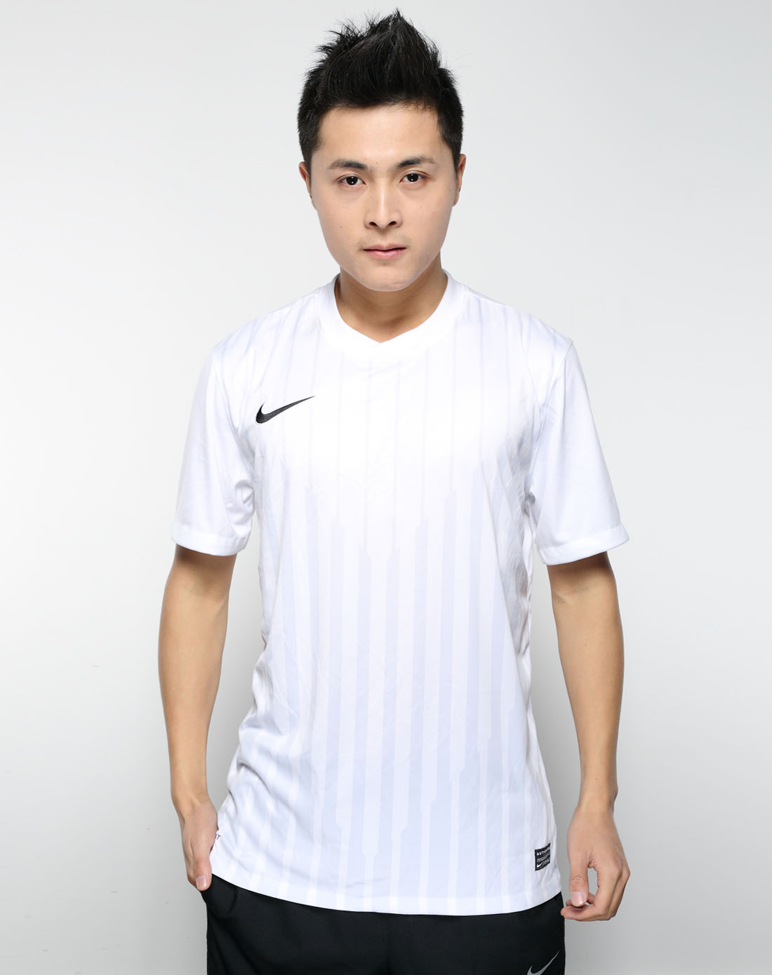 耐克 男子白色短袖针织衫