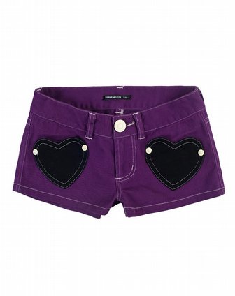 紫色短裤