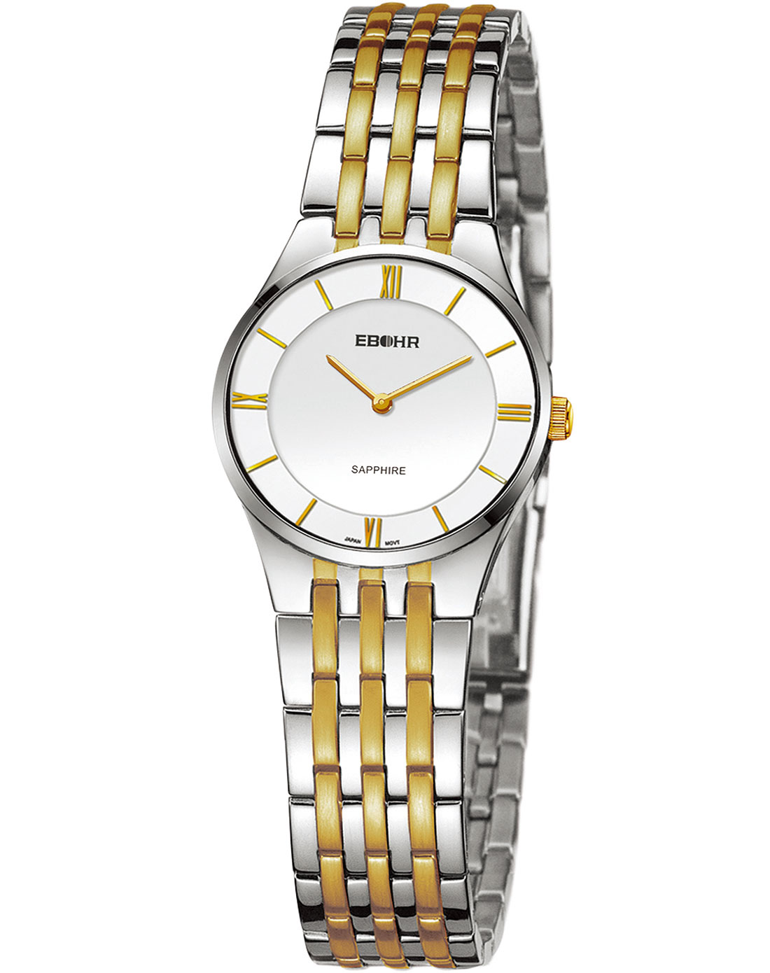 女款超薄白面石英表