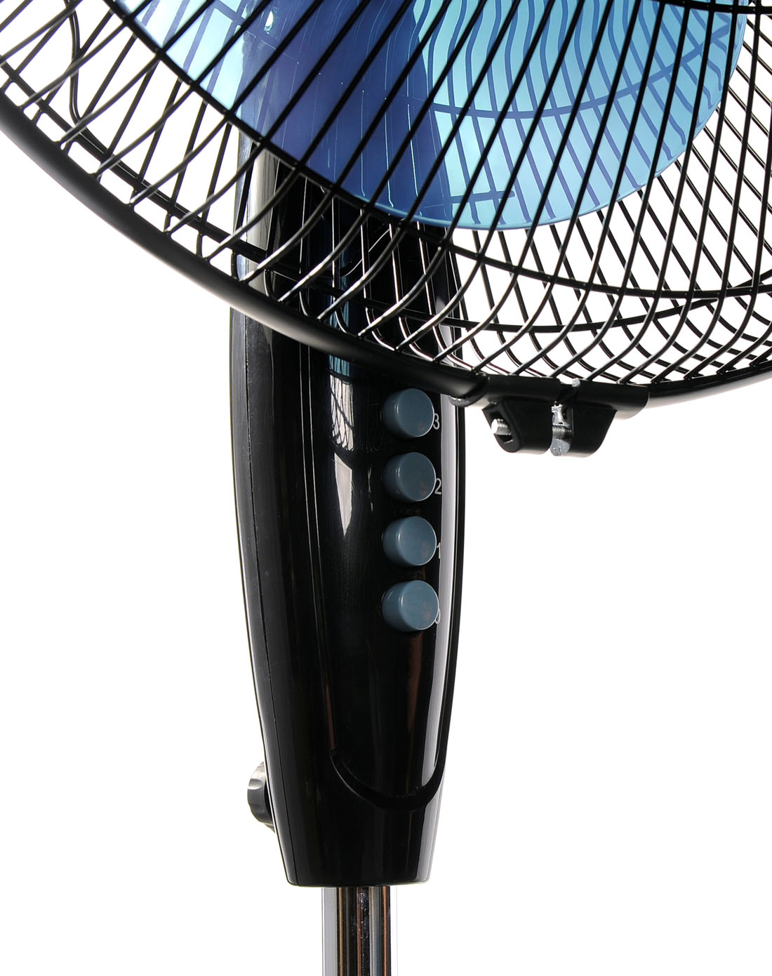 三叶可摇头落地扇黑/蓝色