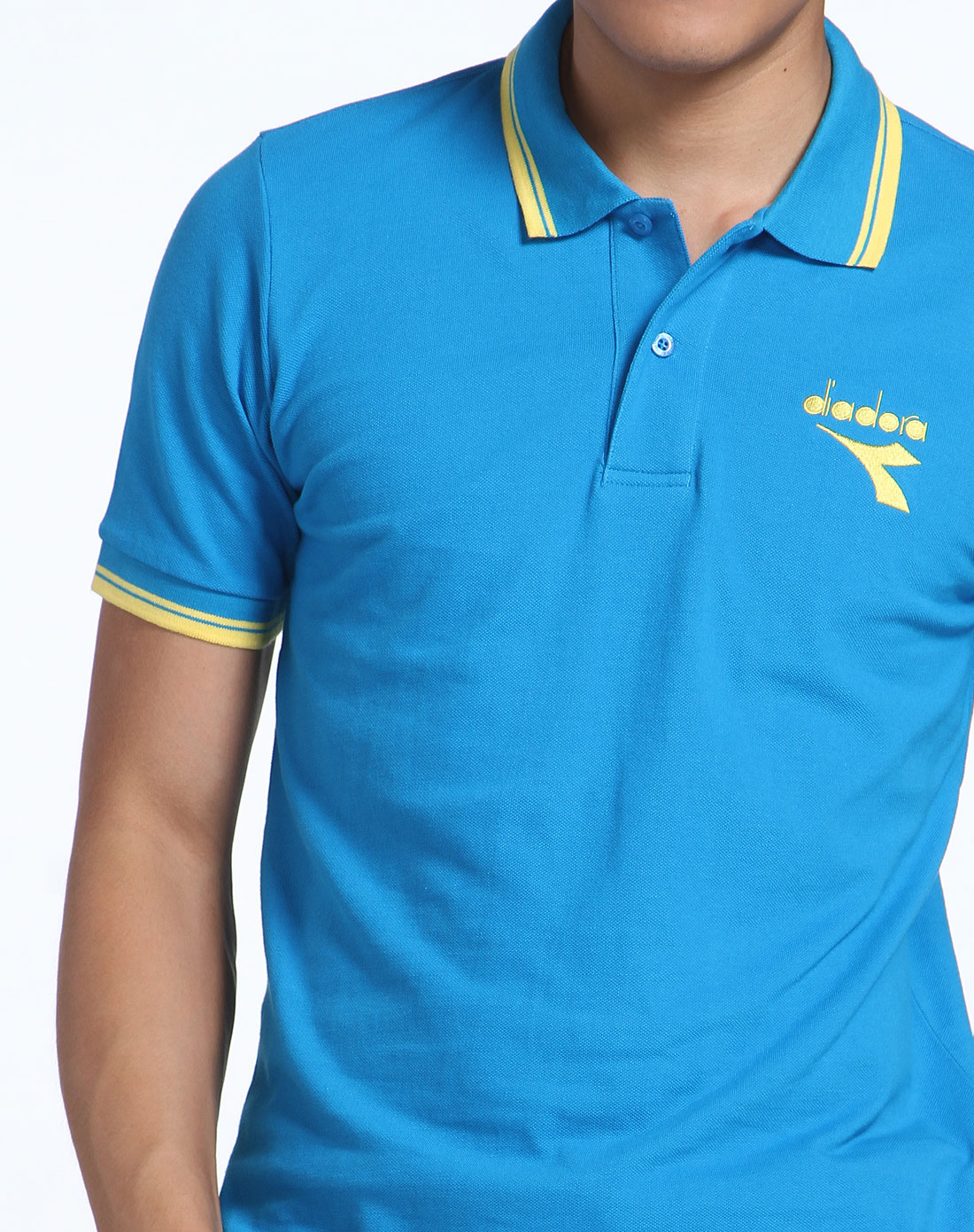 (特惠) 迪亚多纳 男款亮蓝色运动休闲纯棉短袖polo衫
