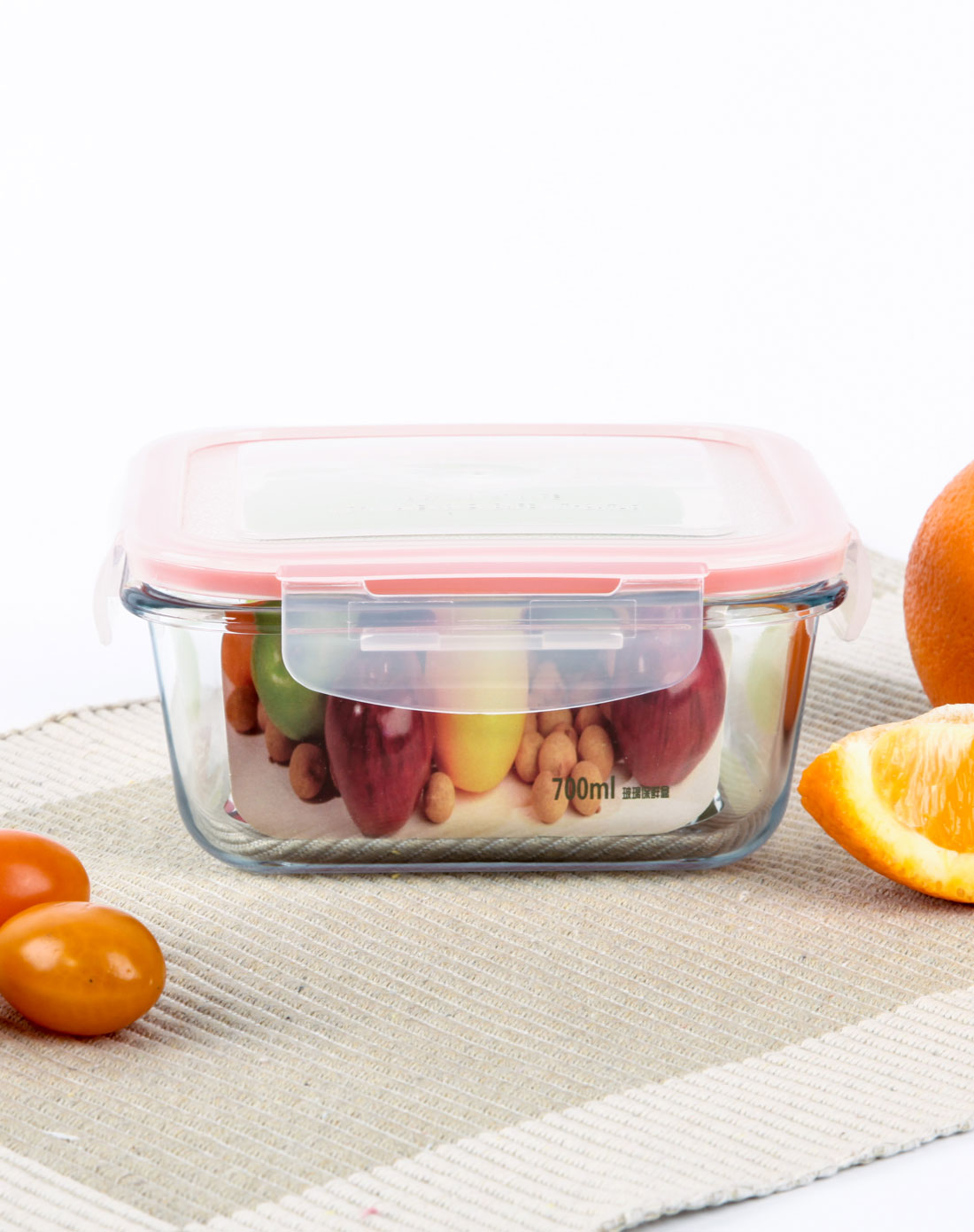 700ml正方形玻璃保鲜盒c