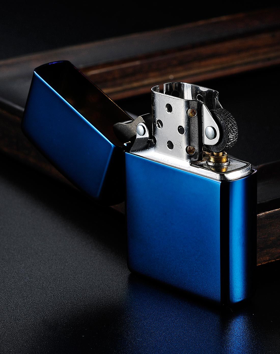 zippo 蓝冰光板-蓝冰常规机