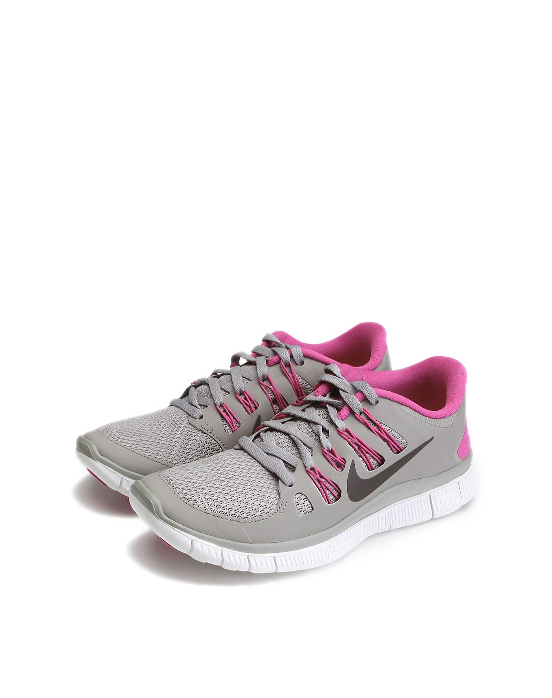 nike 女款浅灰色跑步鞋 透气轻便-唯品会