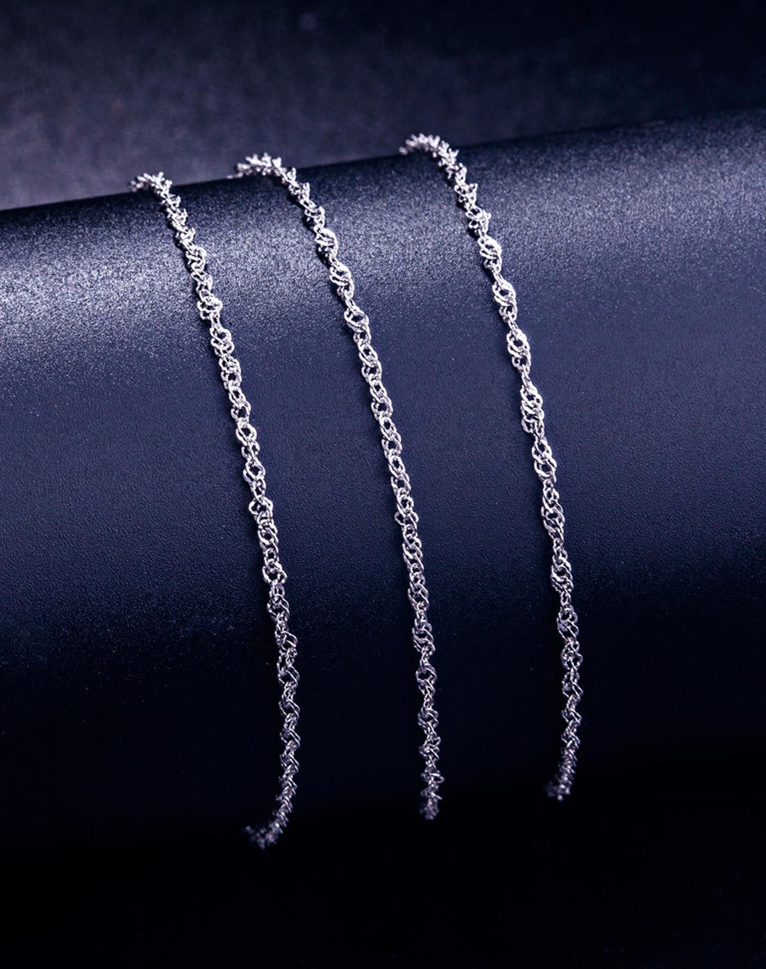 925银水波链16寸