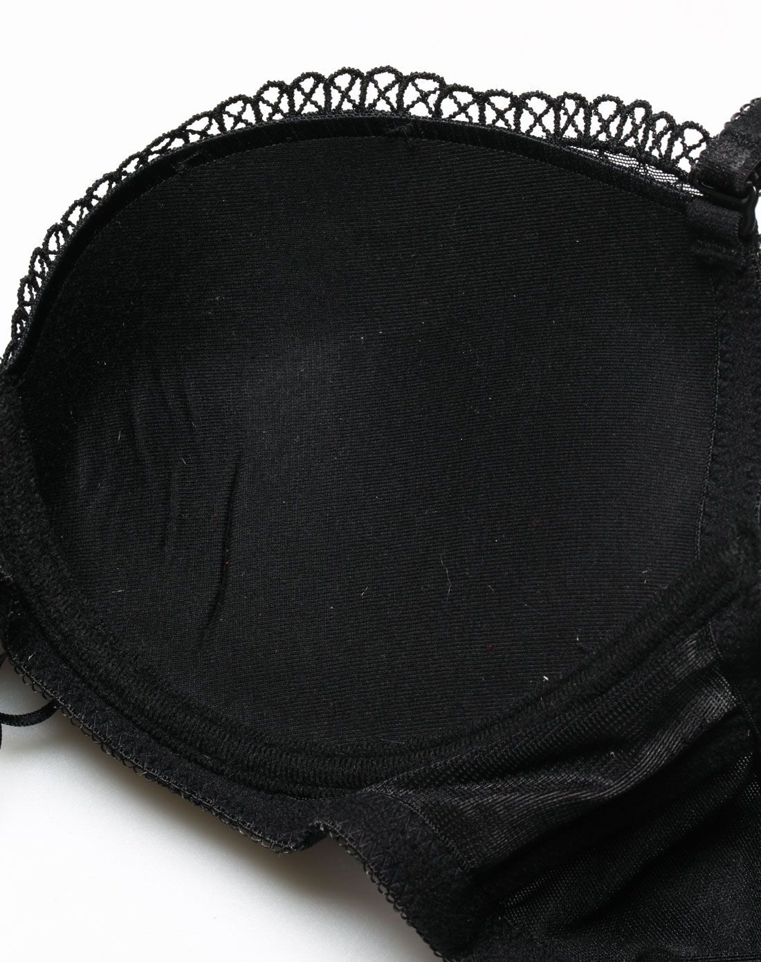 黑色迷迭美人香性感刺绣聚拢中厚杯文胸