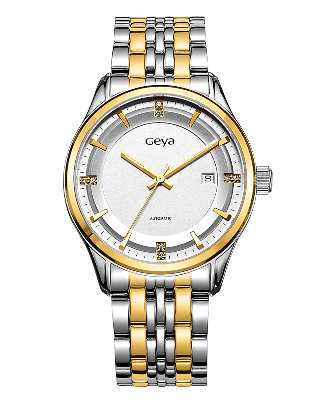 格雅【经典高雅系列】镶钻时尚机械男表