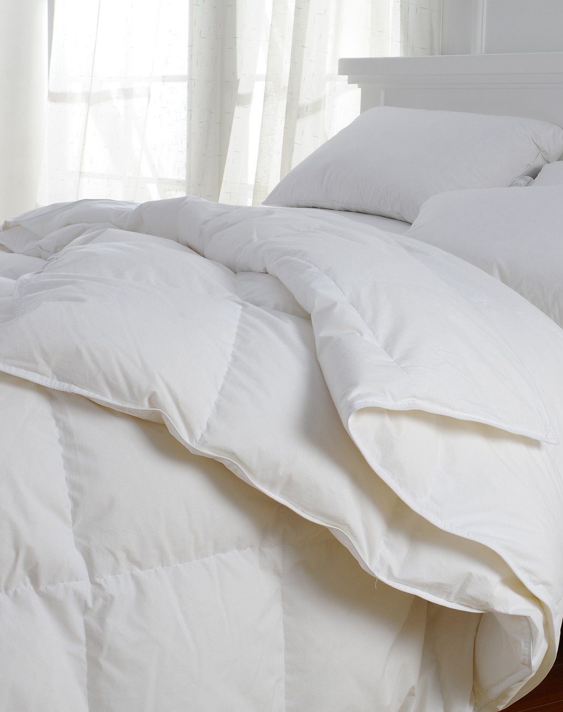 200*230cm90白鸭绒羽绒加厚子母被-白色