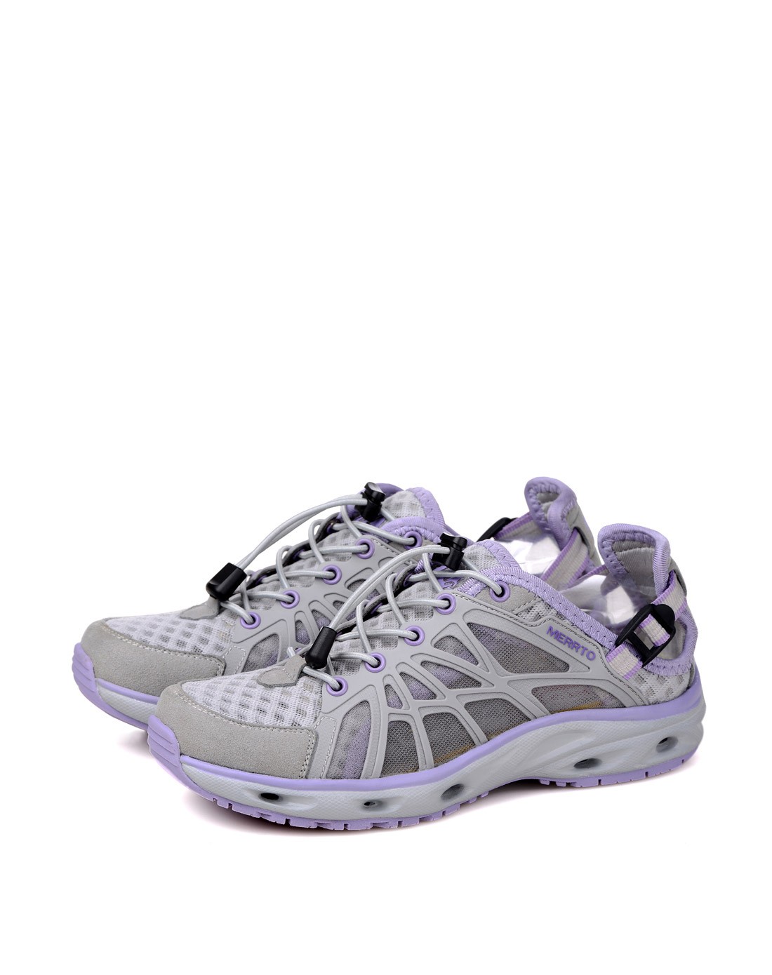 超纤kpu 女款款浅灰色溯溪鞋 涉水防滑