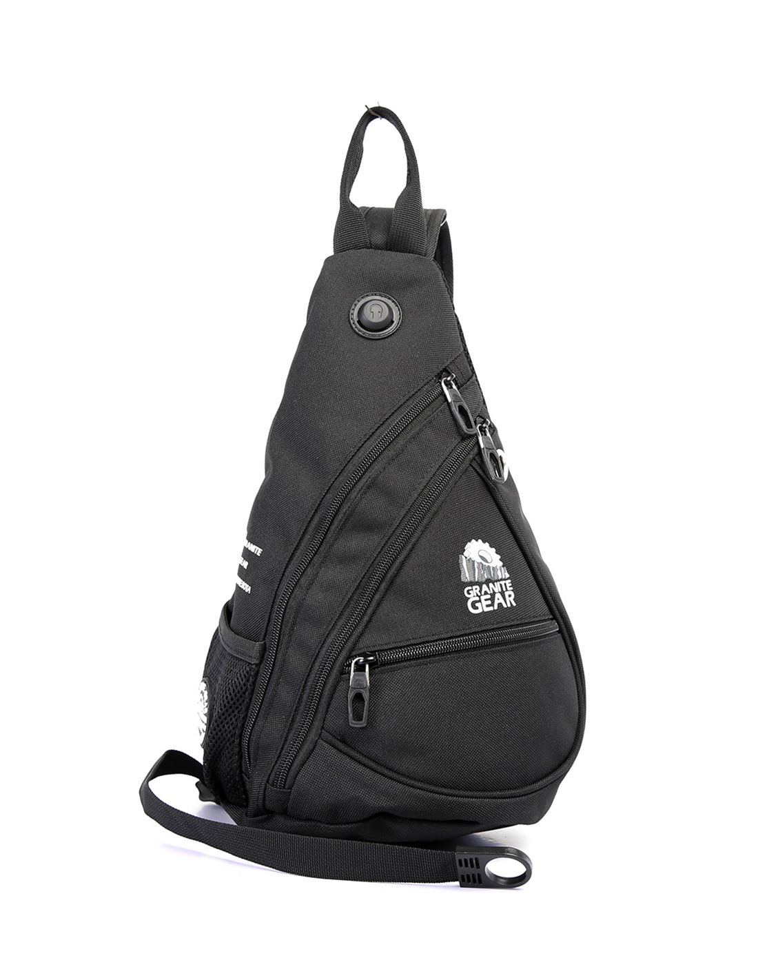 轻便舒适 户外旅行黑色胸包16l 中性款