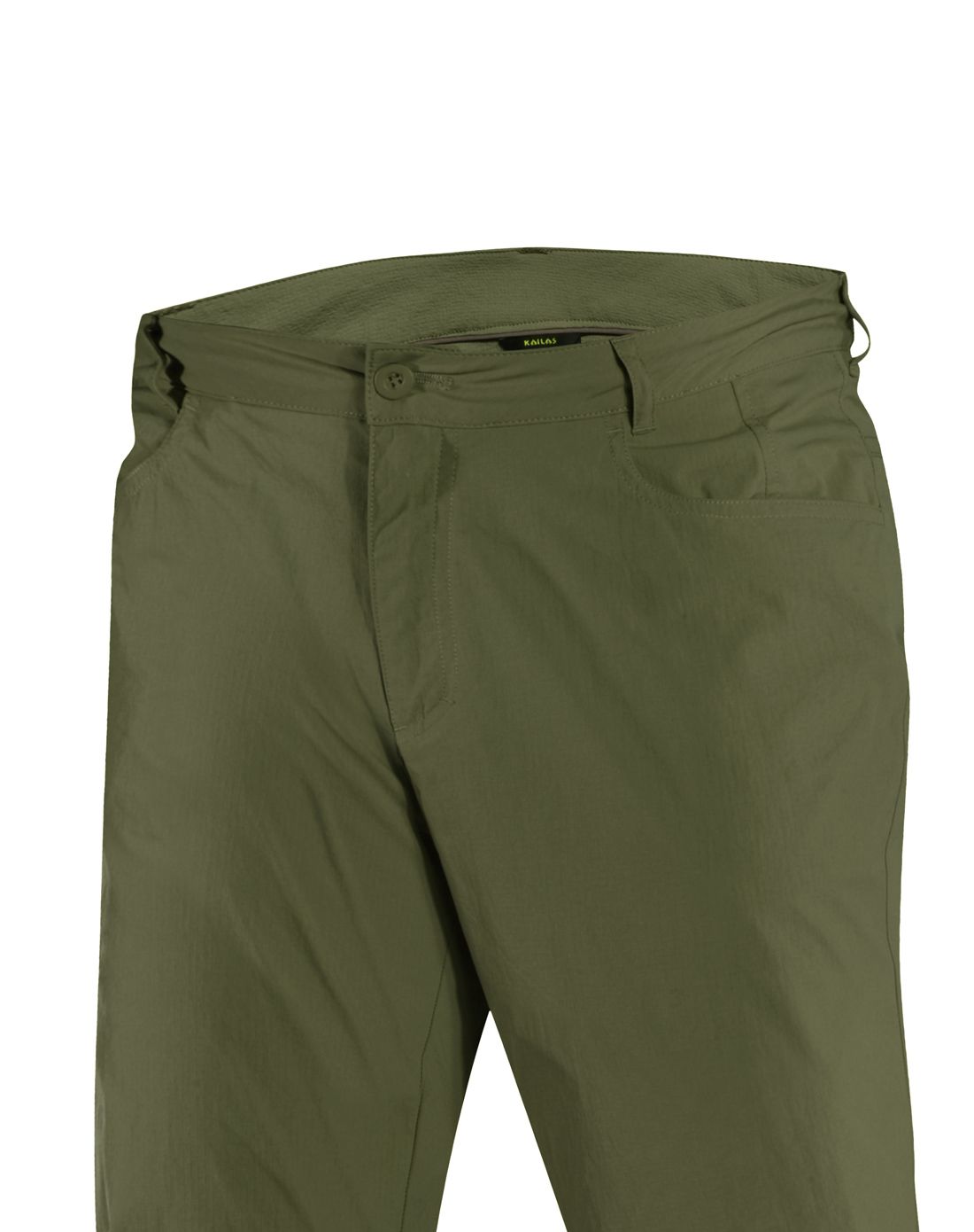 透气干爽 男款褐绿色快干长裤