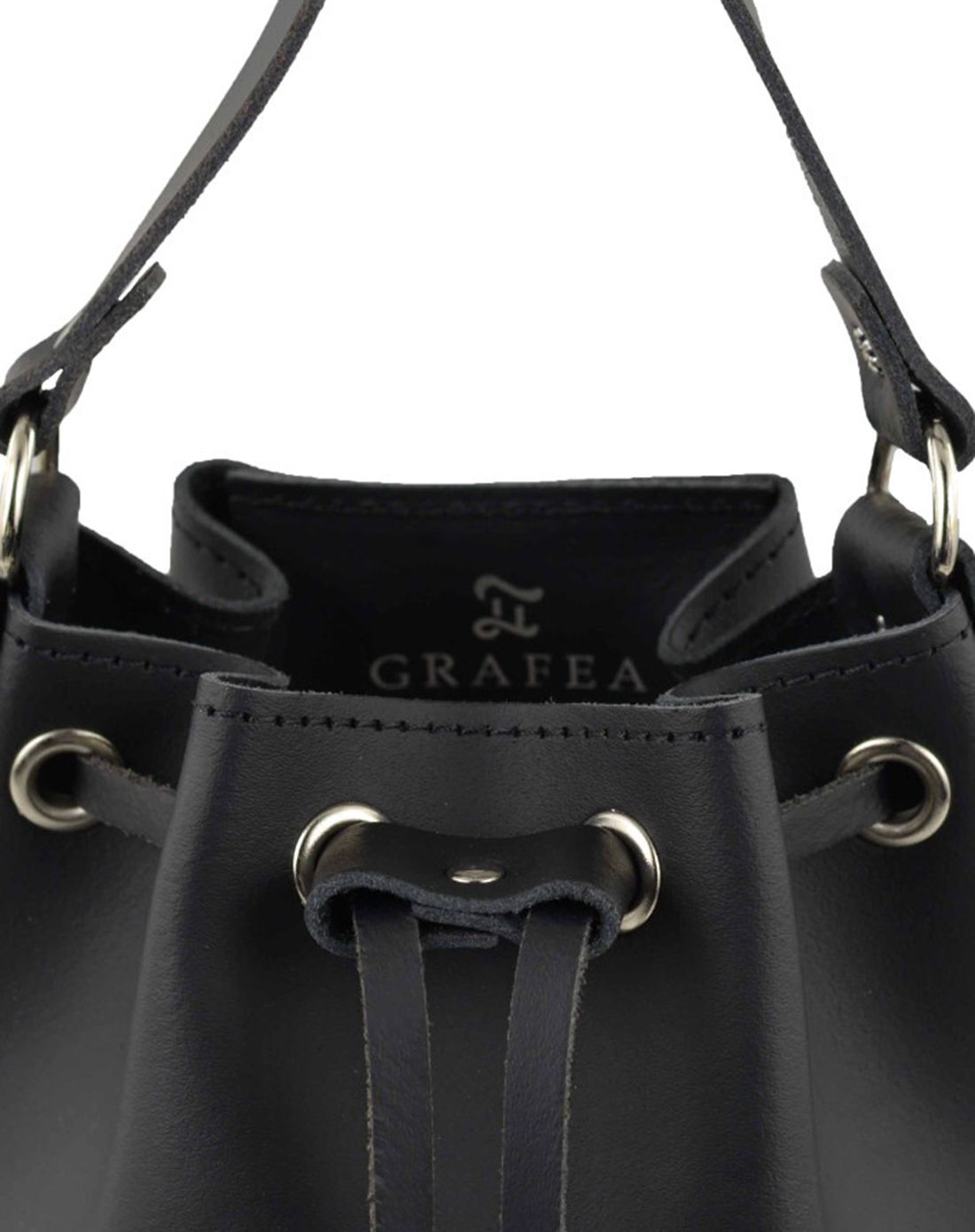 兔子包mini bucketbag系列黑色水桶包