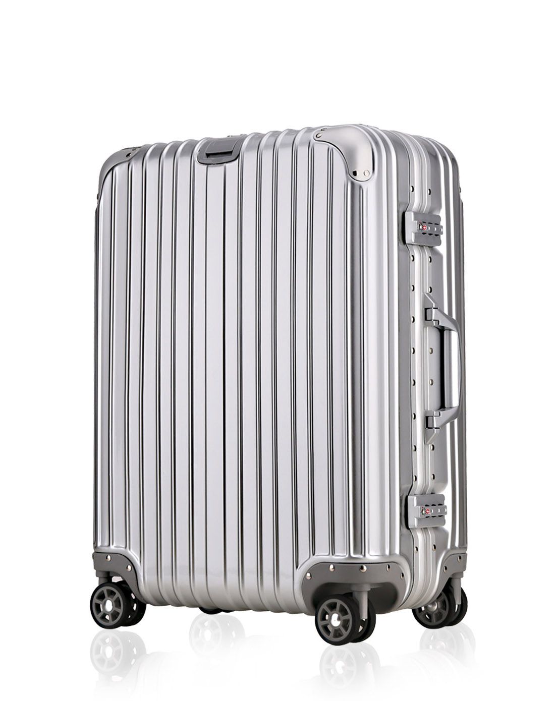 trablog银色豪华铝框24寸pc拉杆箱