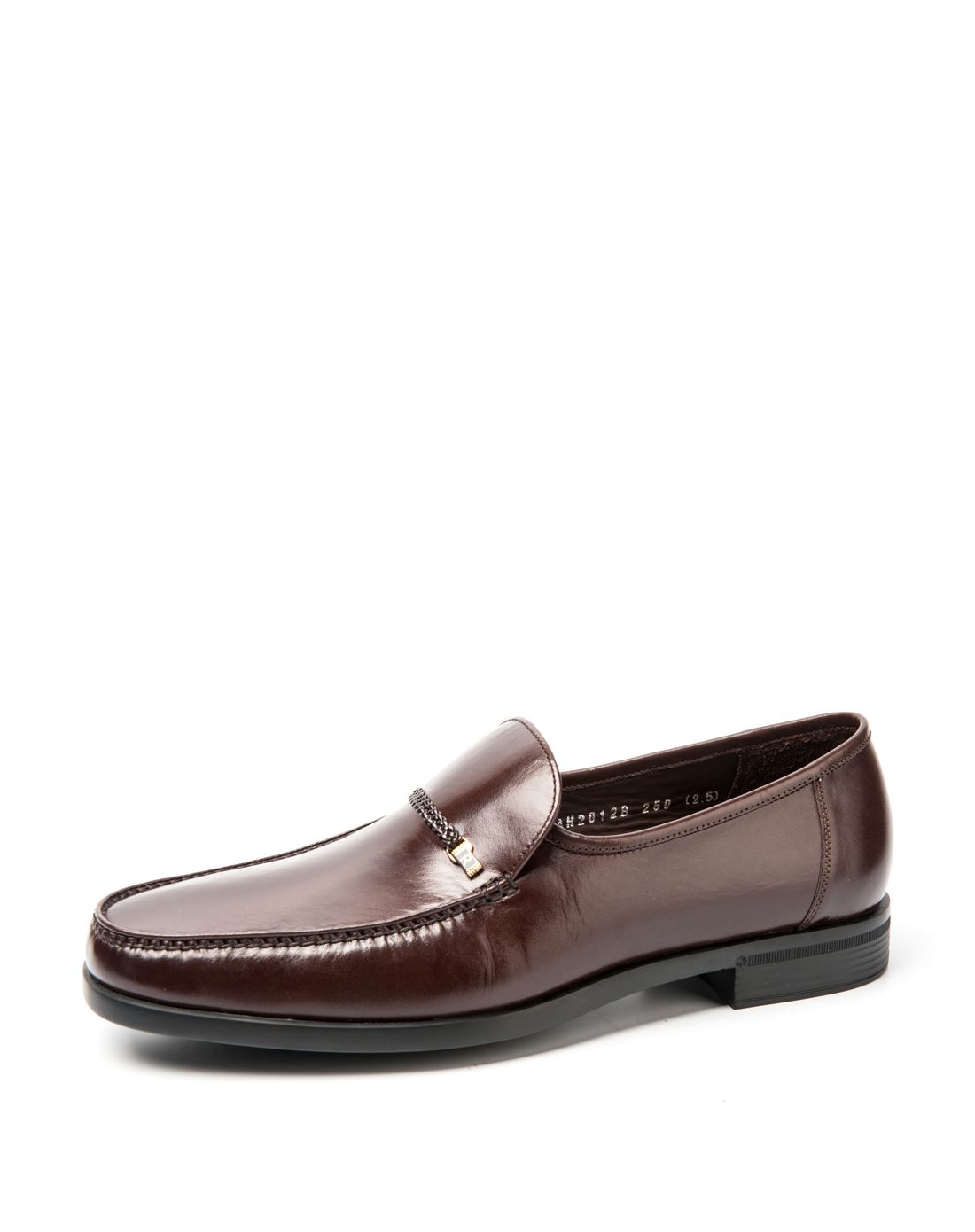 路宝rover 啡色袋鼠皮商务皮鞋