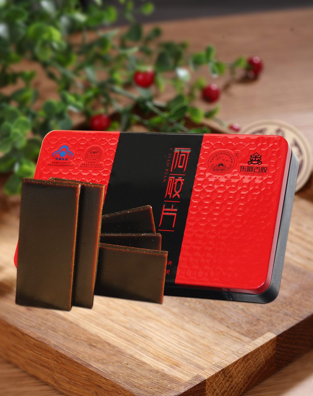 东阿古胶典藏陈年阿胶片 240g