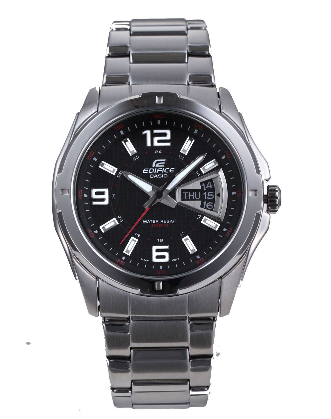 卡西欧 edifice金属系列钢带石英男表