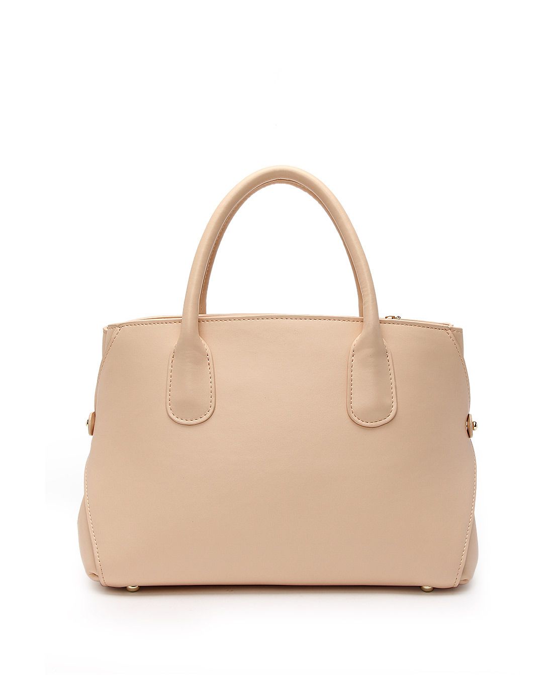 清仓钜惠 浅杏色牛皮简约时尚手拎斜挎包