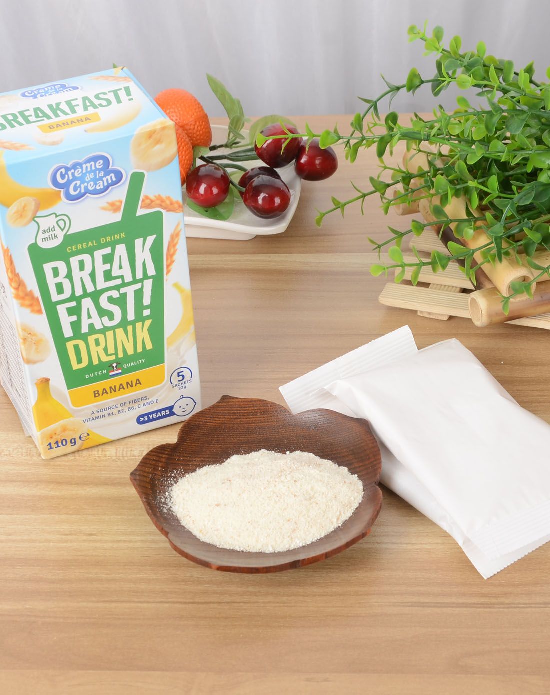 (2件起售)荷兰克德拉克 速溶麦片(香蕉口味)110g