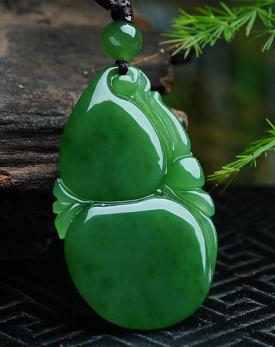 和田碧玉葫芦挂件