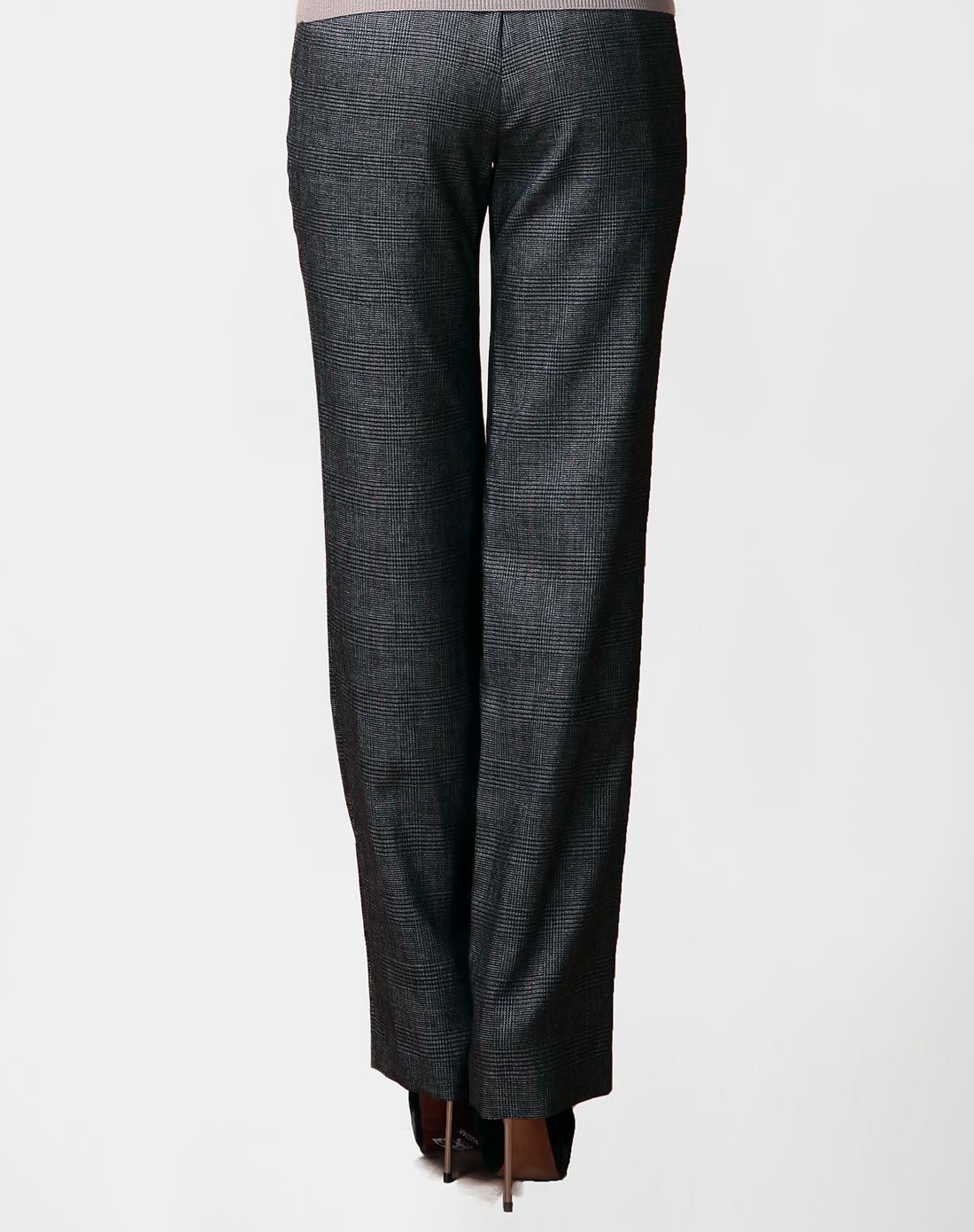 铁灰色简约舒适长裤