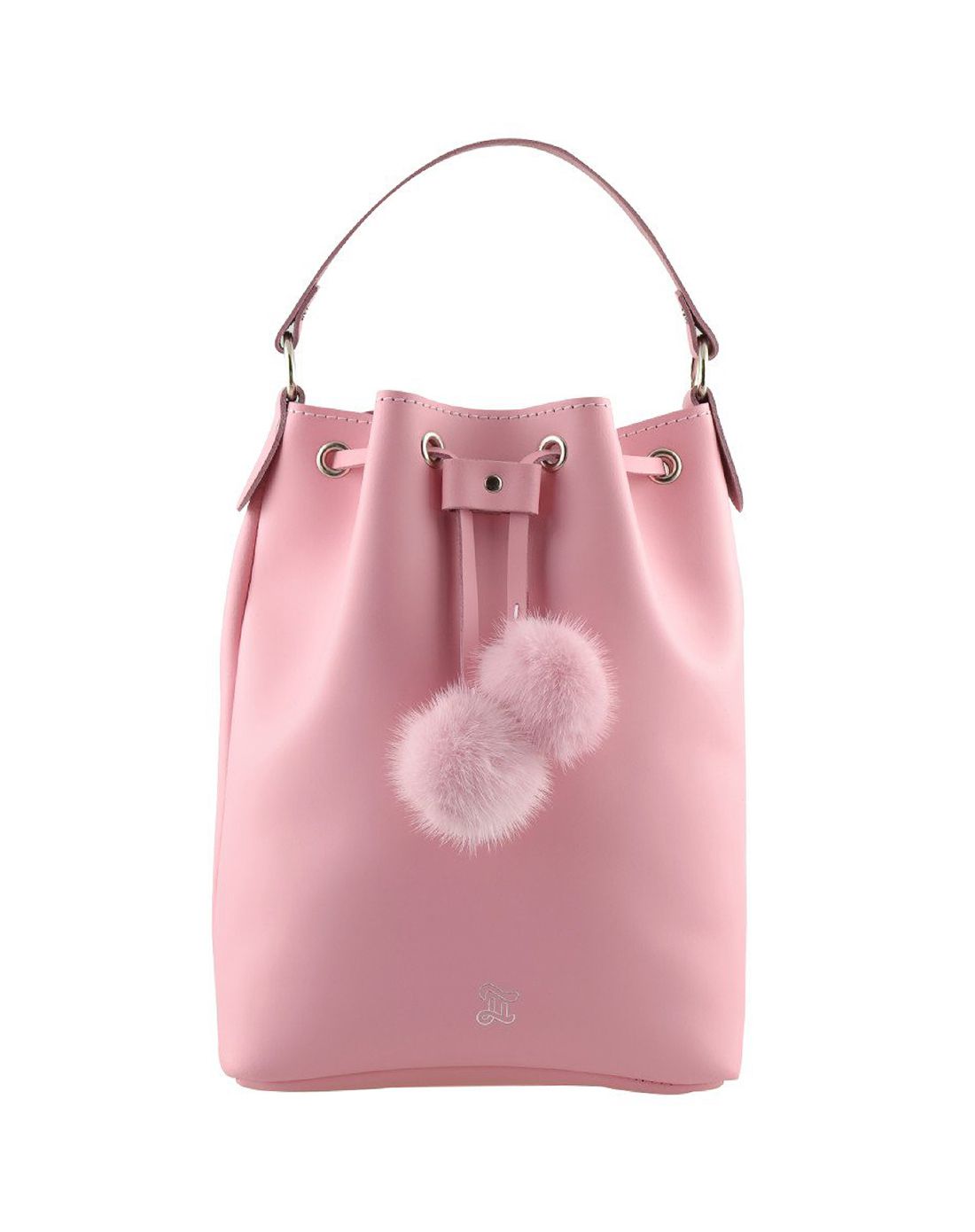 兔子包chrie系列粉红色水桶包