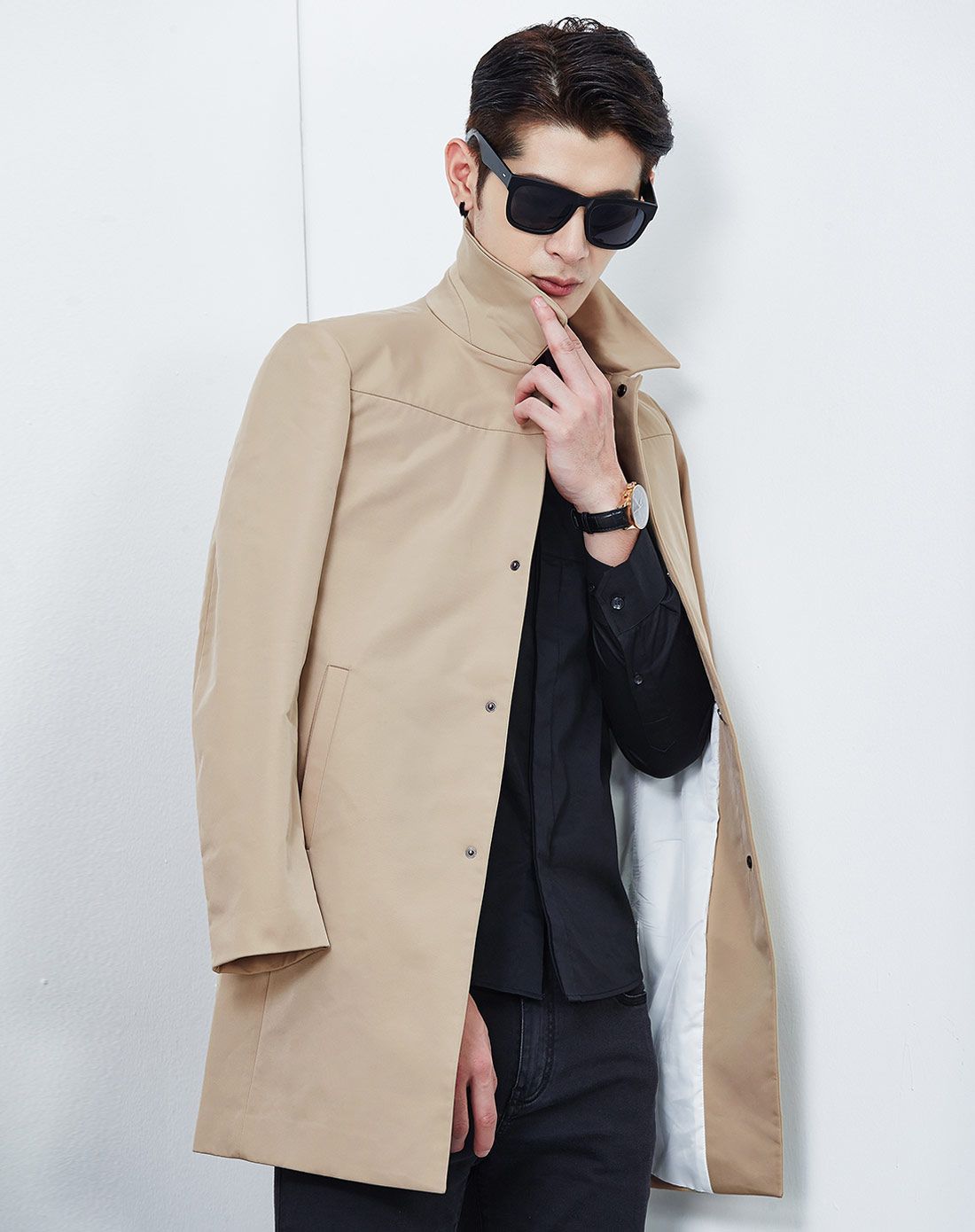 潮男时尚百搭风衣