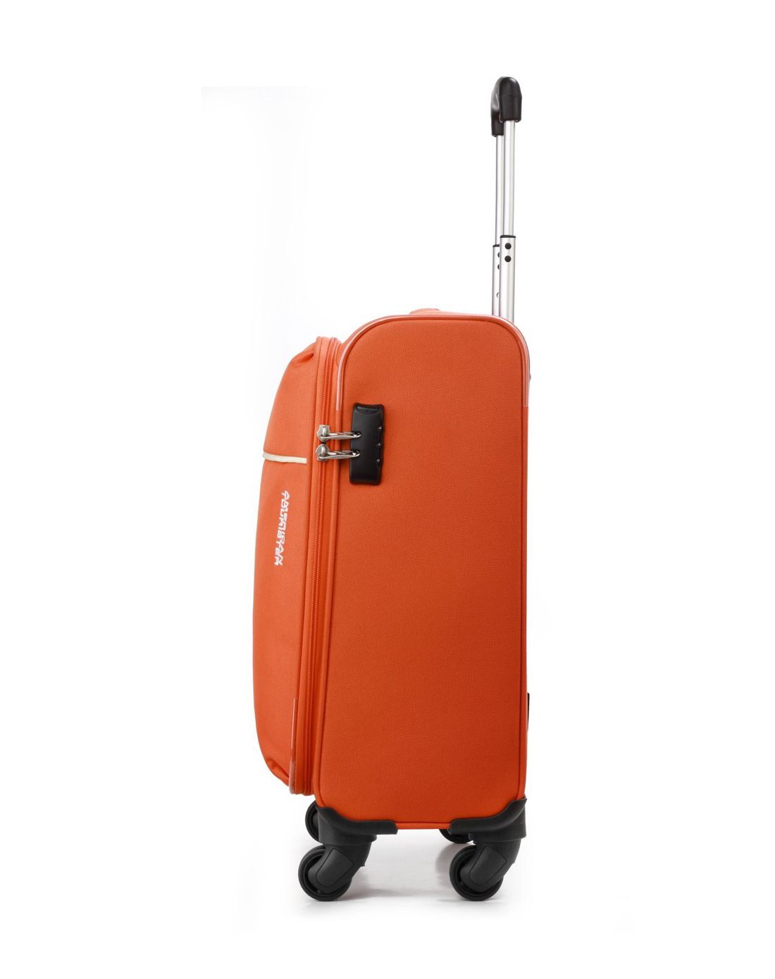 美旅3年全球联保19寸橘色万向轮拉杆箱