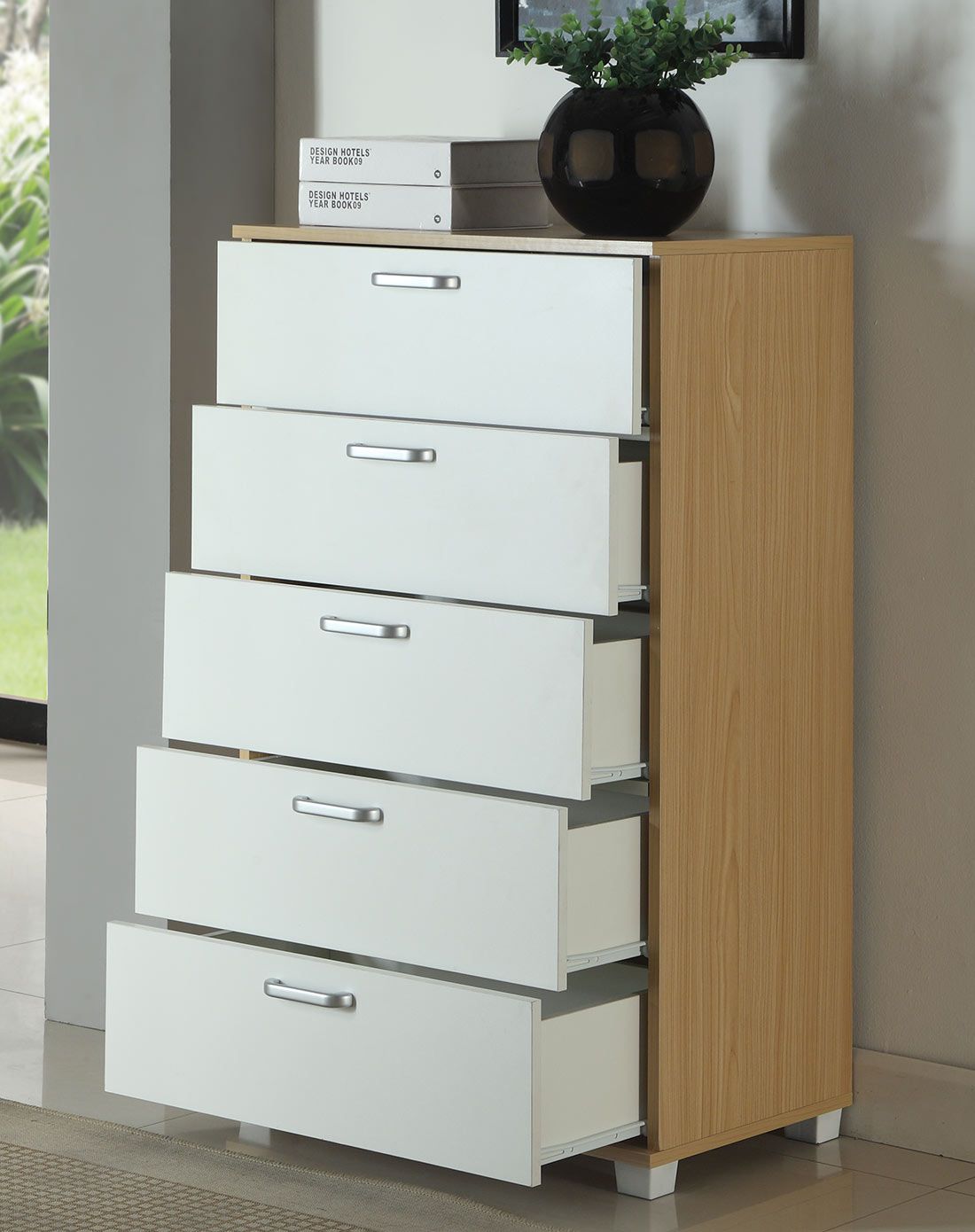 现代宜家五抽柜 斗柜 储物柜 多功能柜