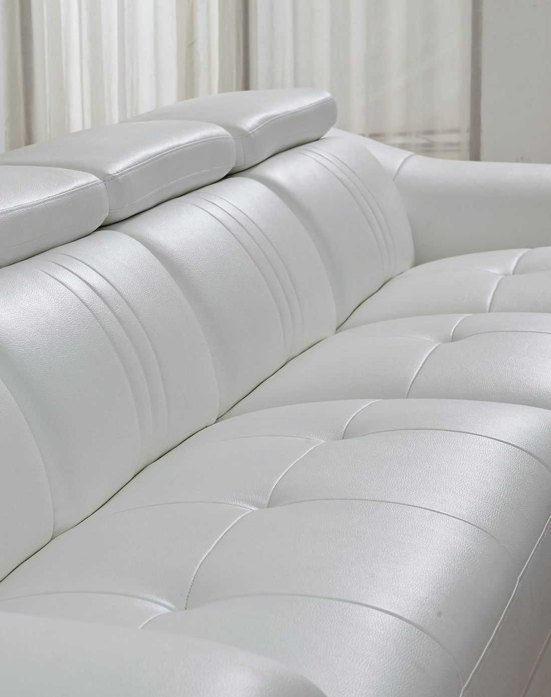 优质真皮沙发 客厅组合牛皮沙发 米白色